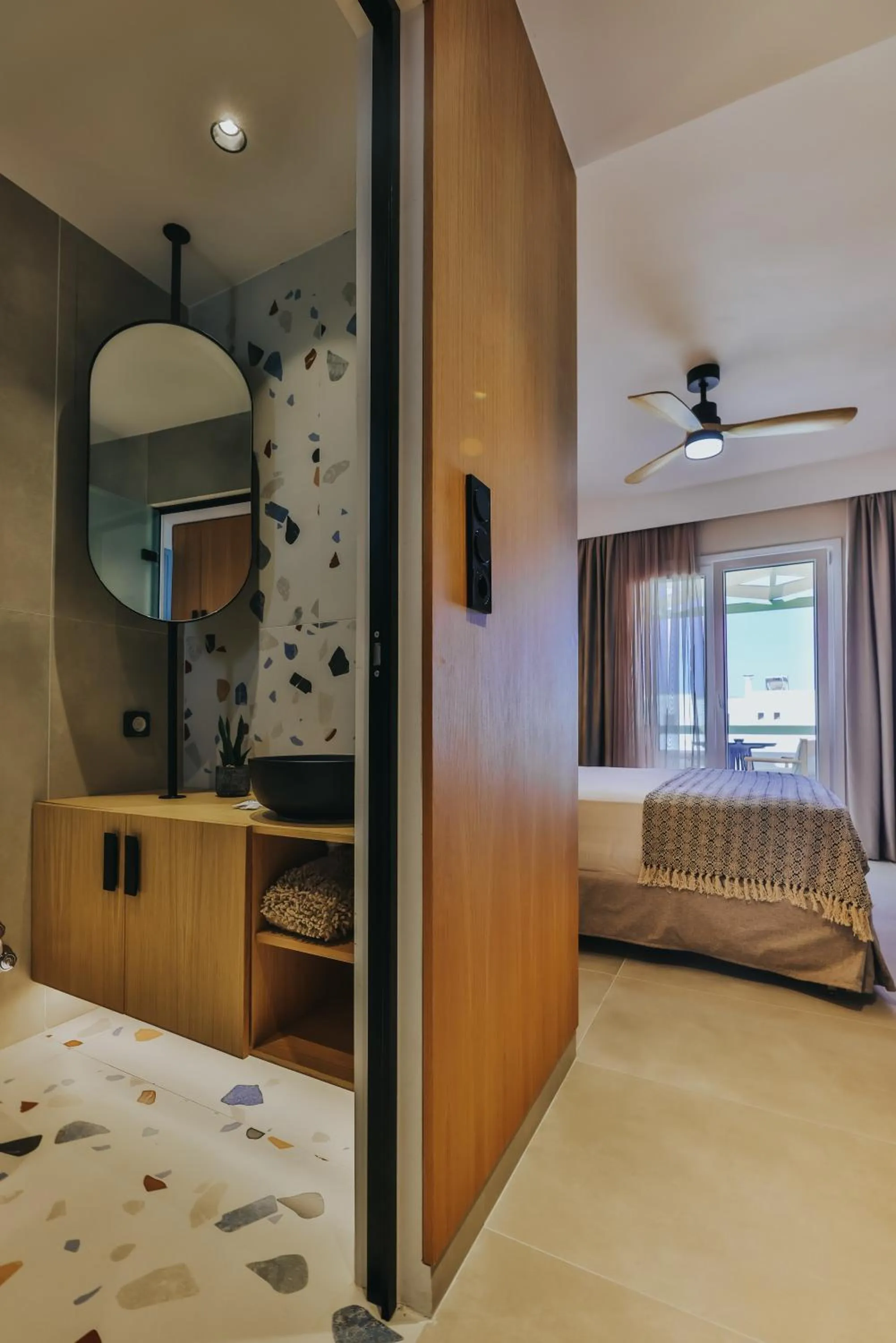 Bed in Villa veranda