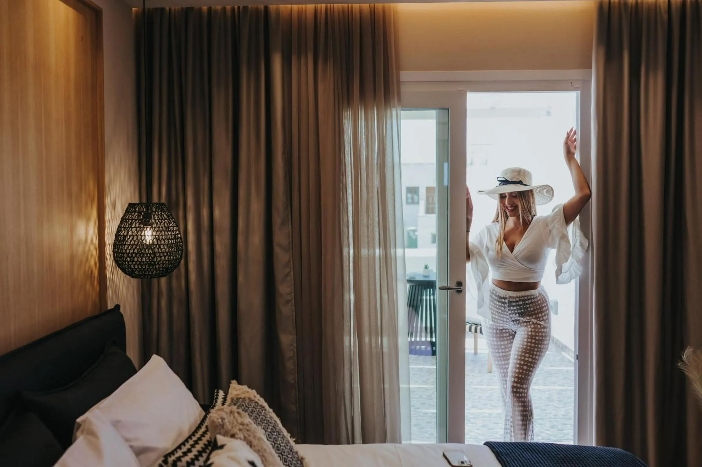 Bed in Villa veranda