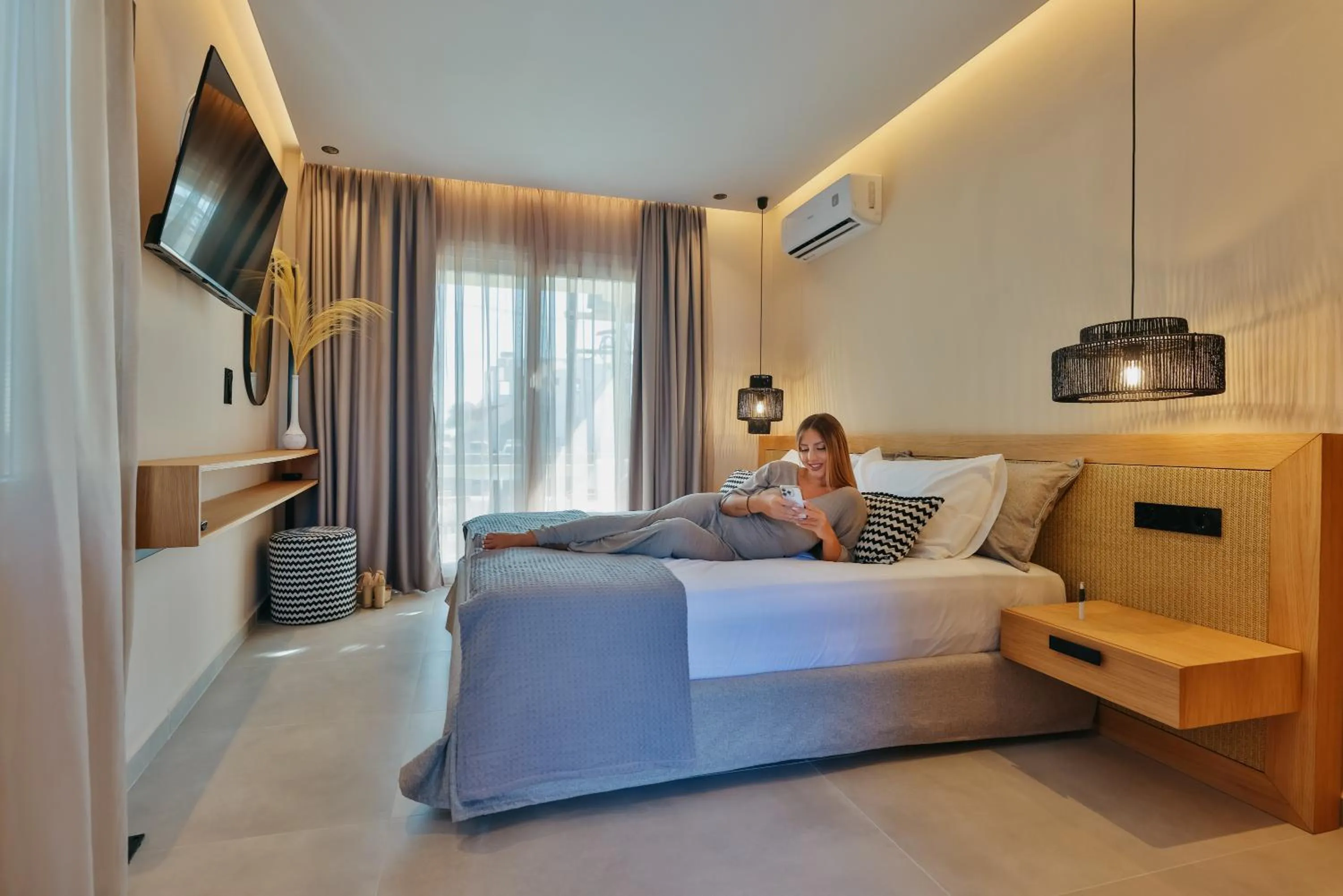 Bed in Villa veranda