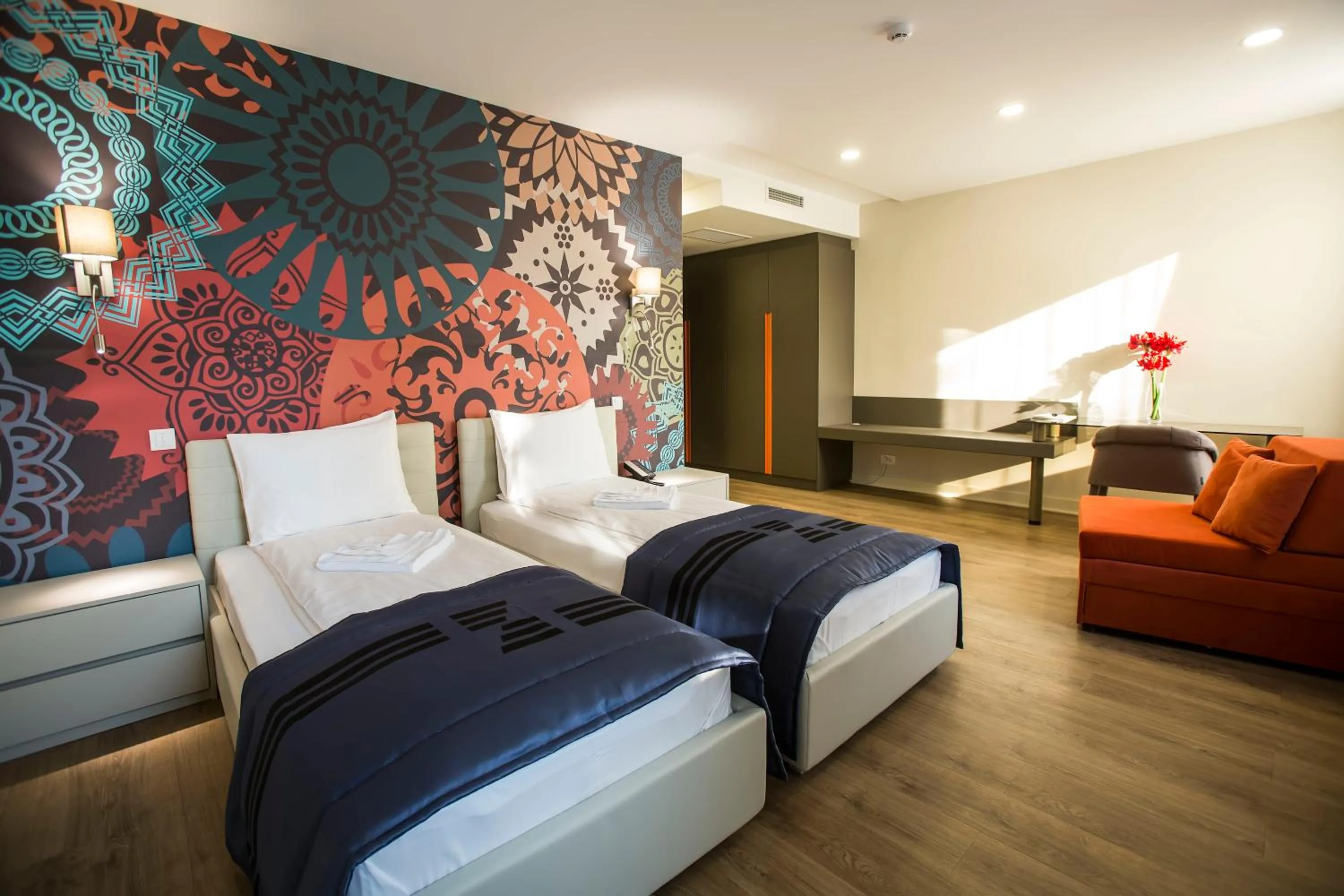 Bed in Zepter Hotel Drina Bajina Basta, member of Zepter Hotels