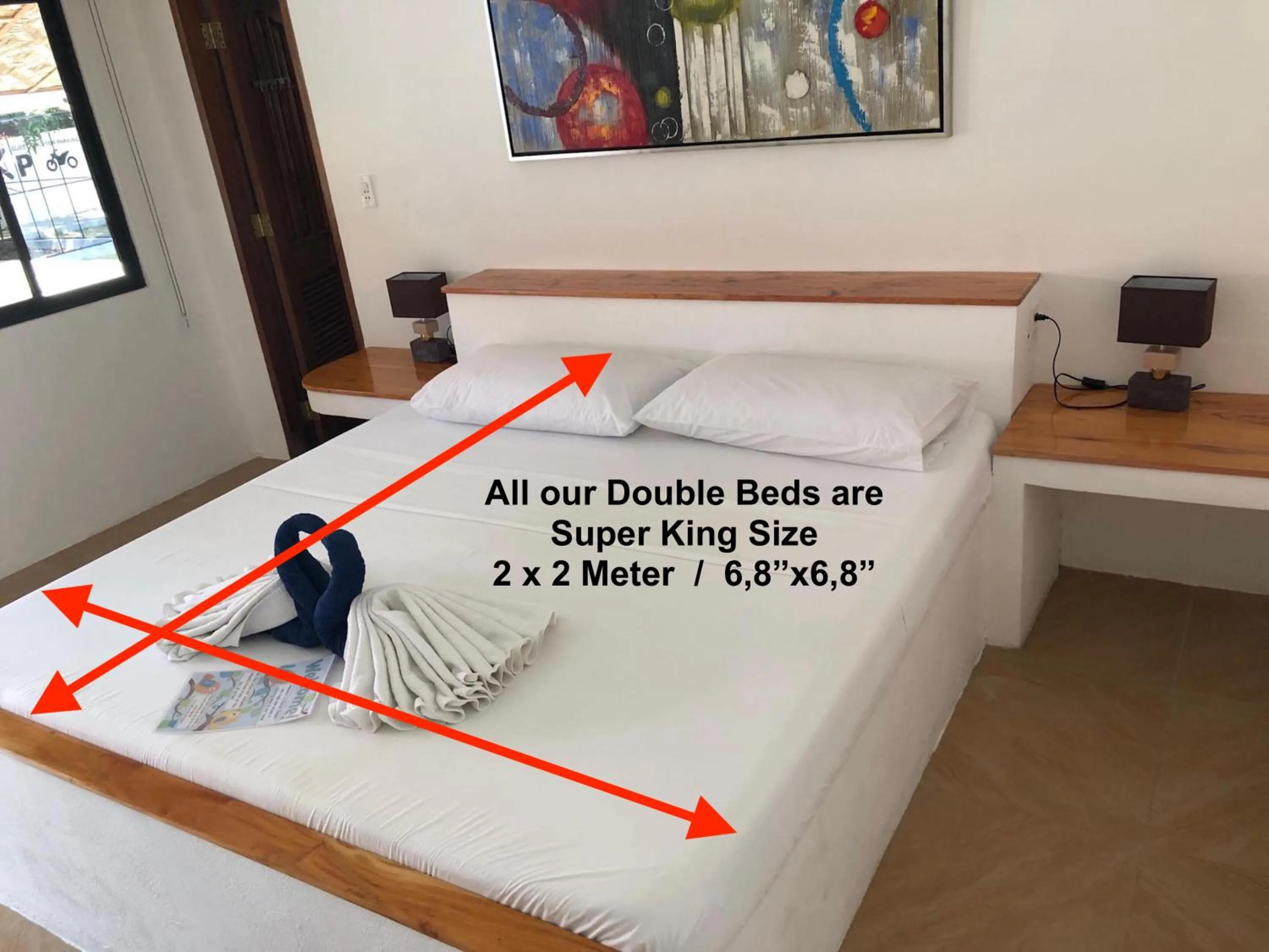 Bed in Parrot Resort Moalboal