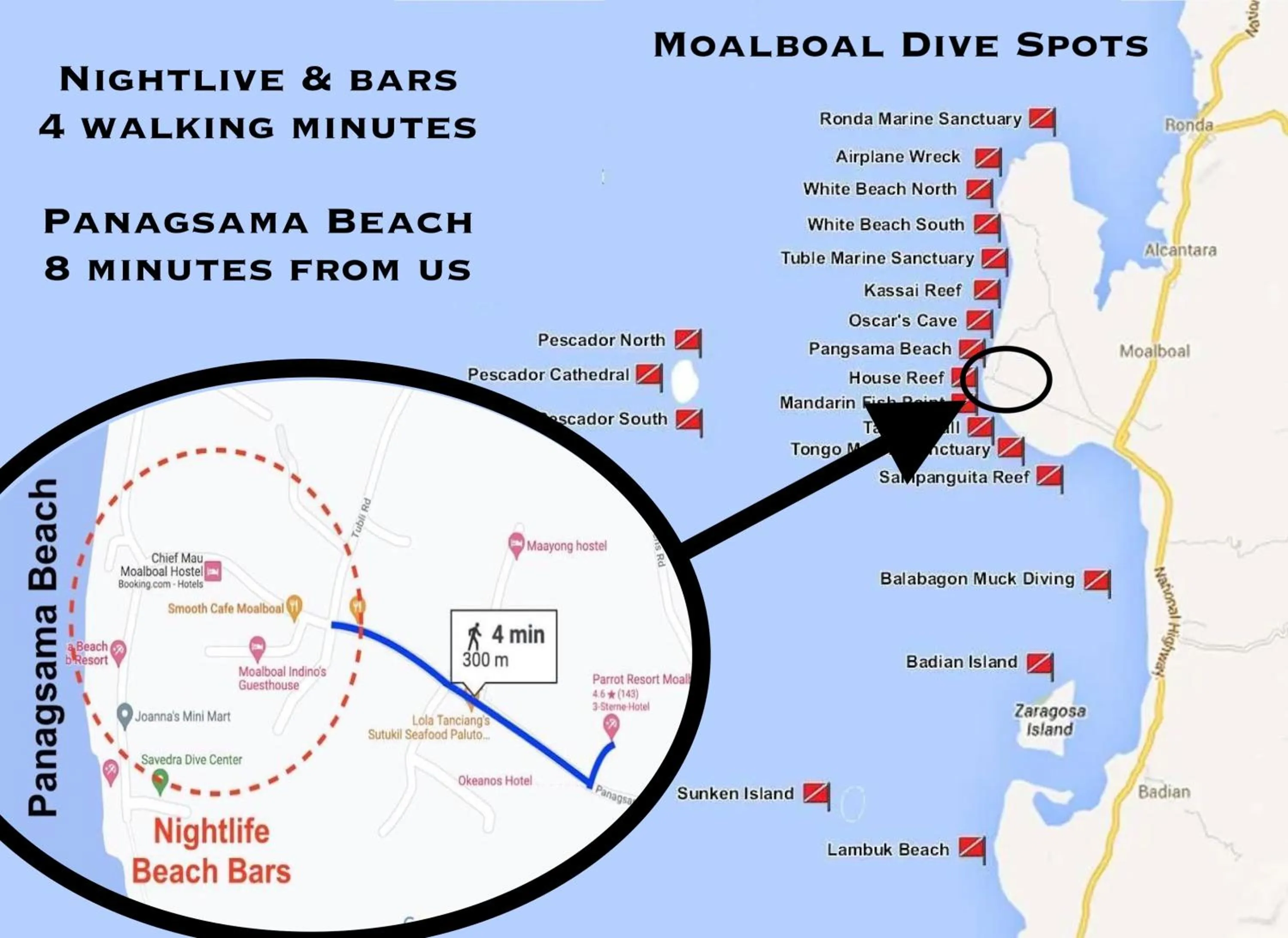 Neighbourhood in Parrot Resort Moalboal