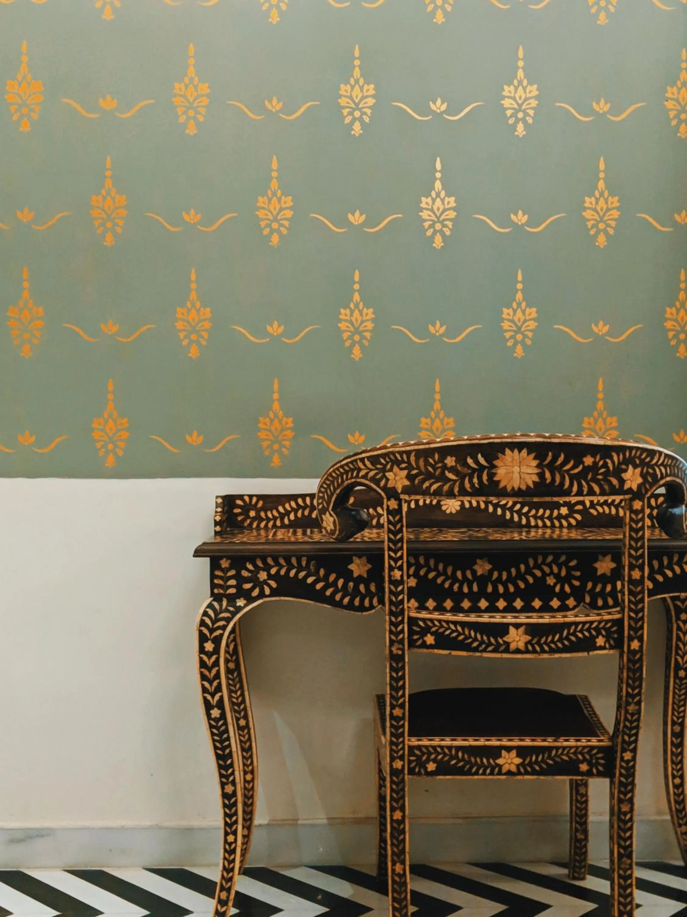 Seating area in Pearl Palace Heritage Boutique Hotel