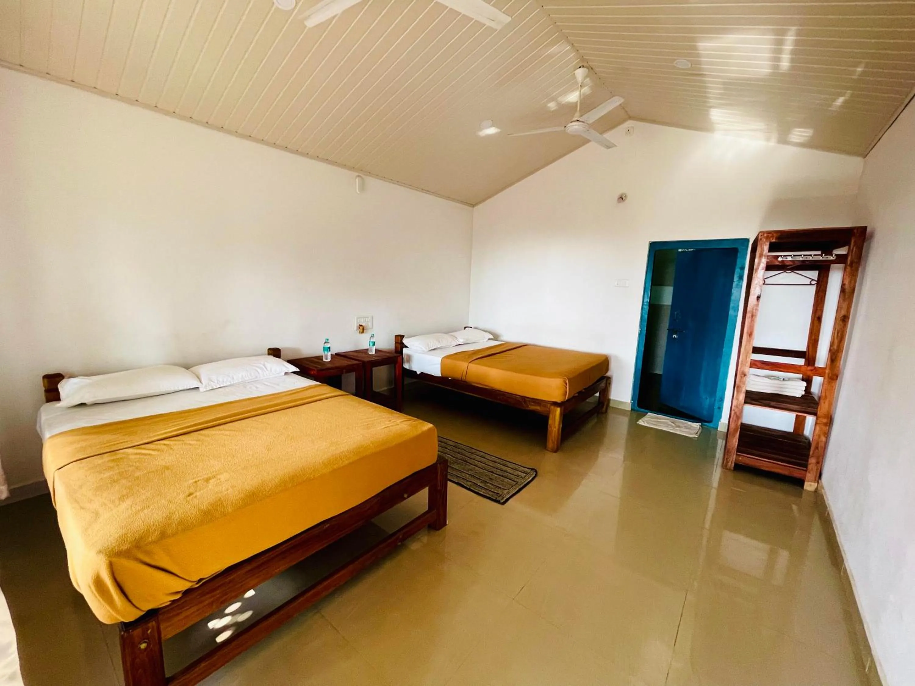 Bed in The Meraki Beach Resort Gokarna