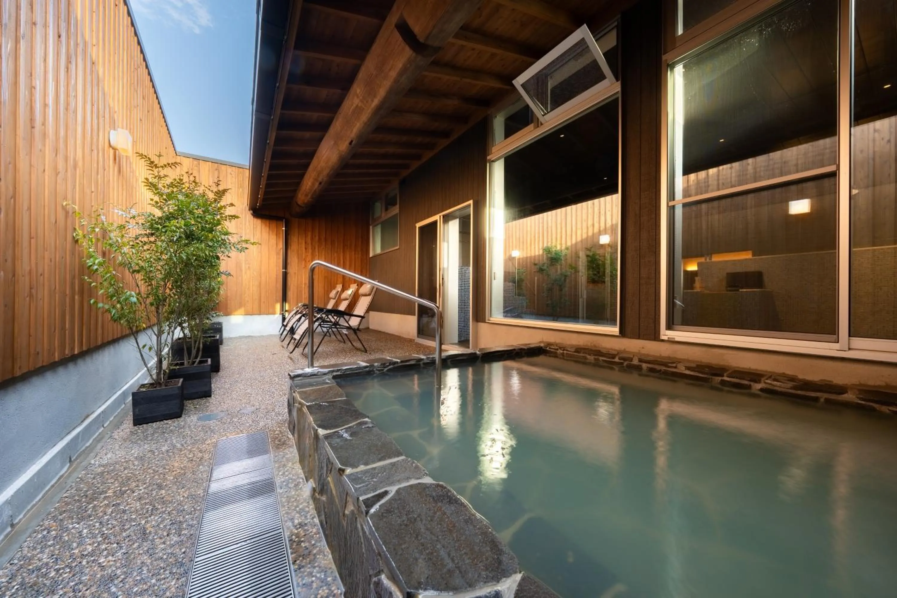 Open Air Bath in Hotel Meguri