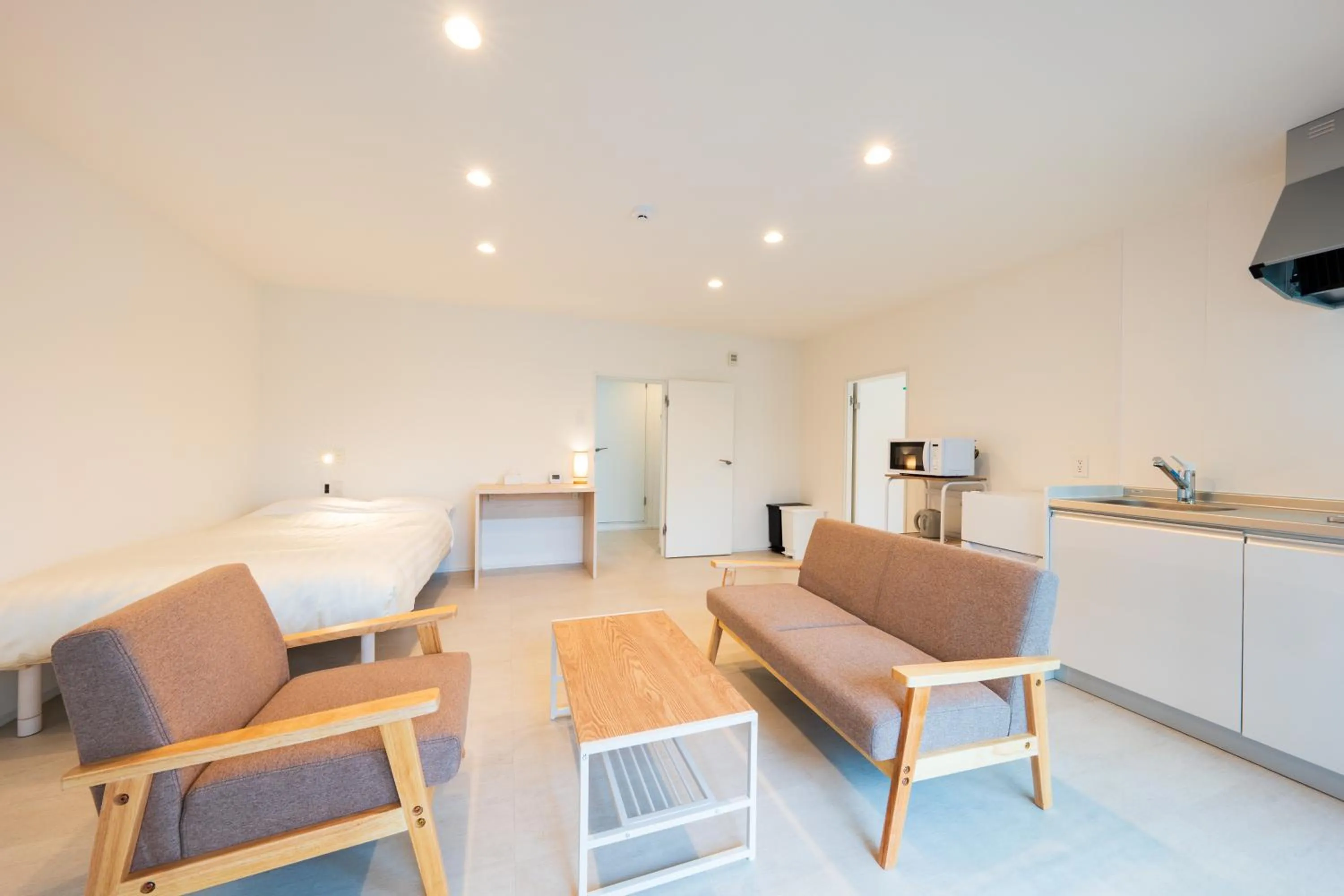 Kitchen or kitchenette in Hotel Meguri