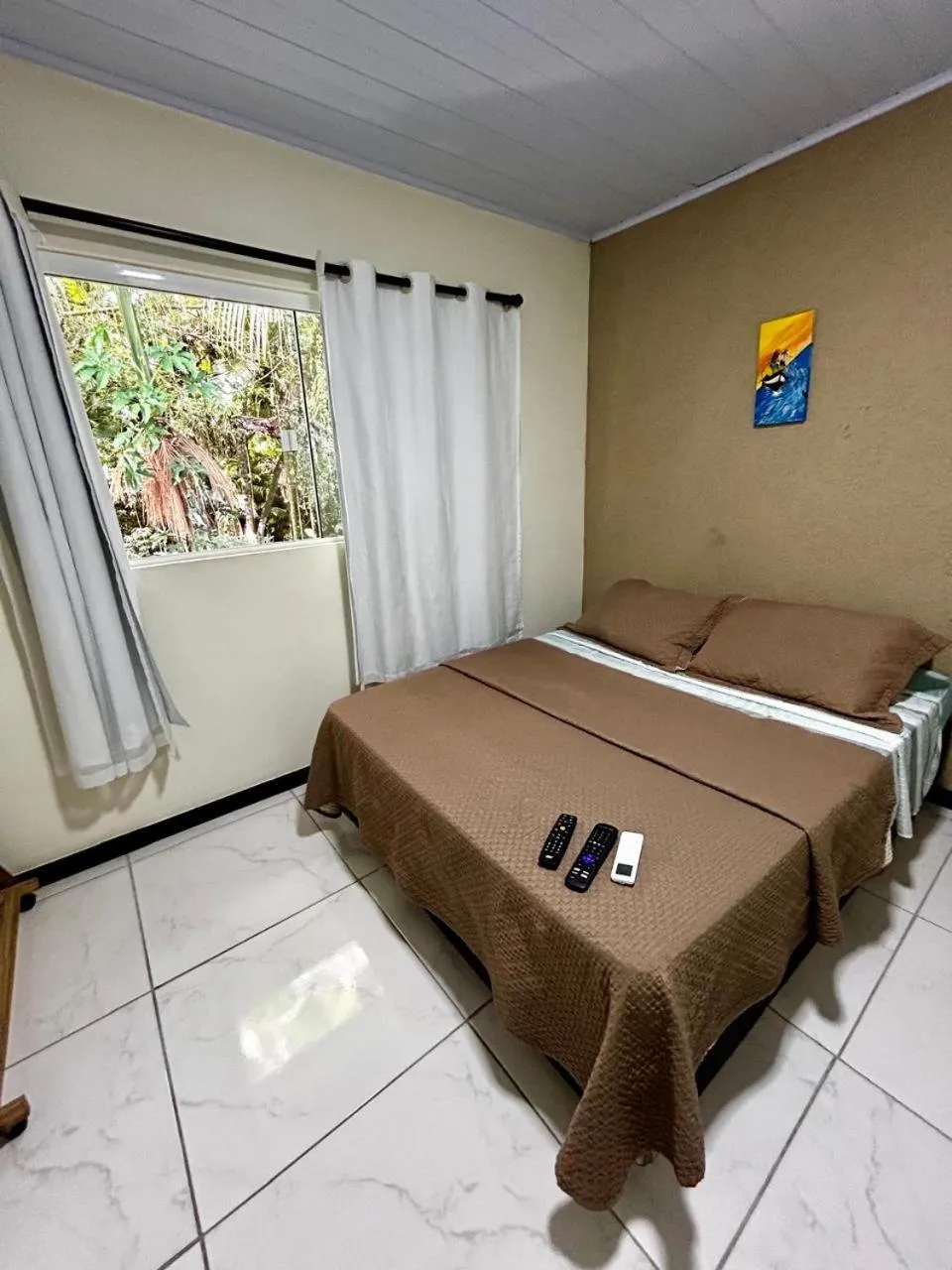 Bed in Pousada Toca da Ilha