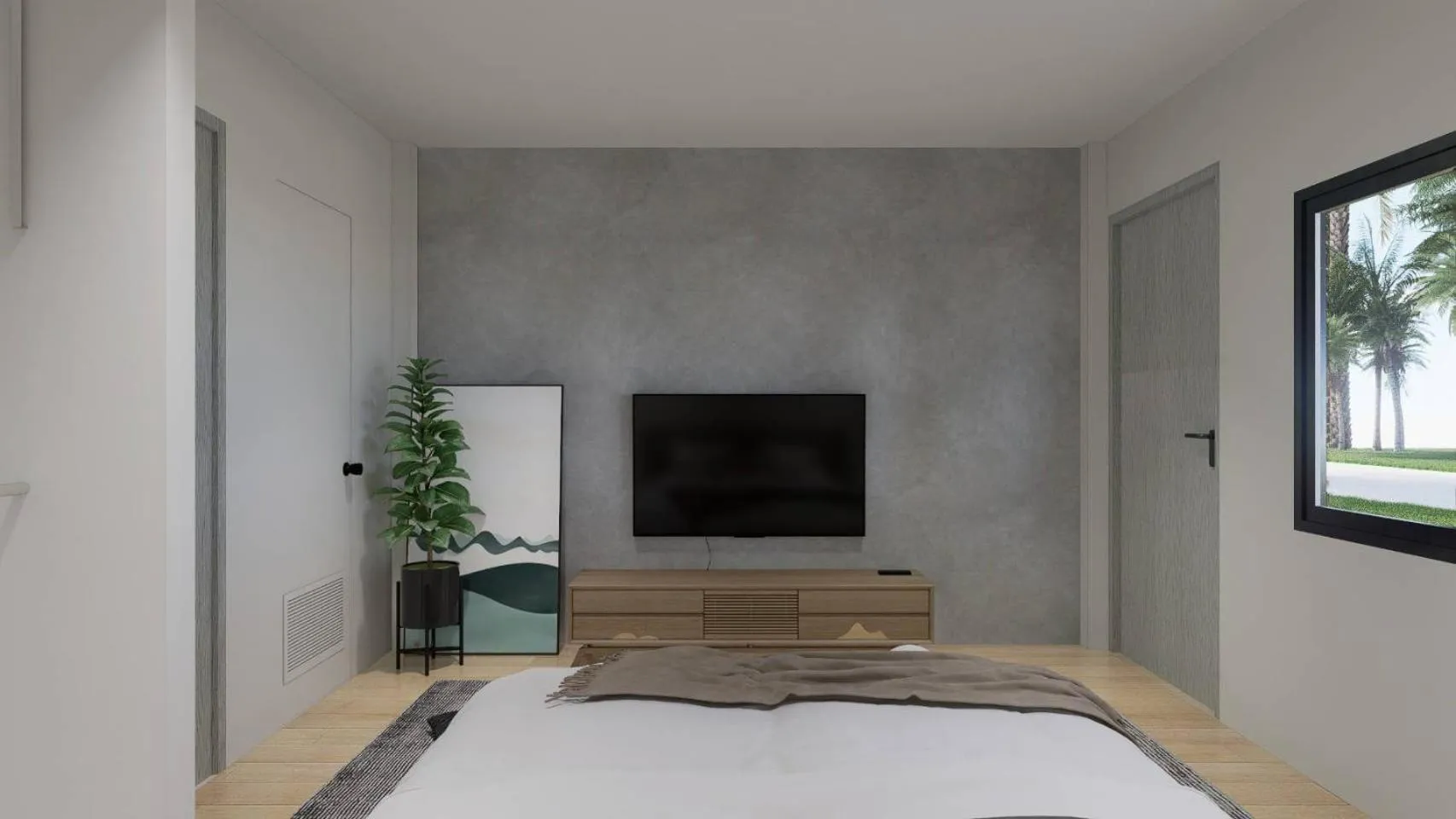 Bed in Ko Lanta Hotels and Working Space