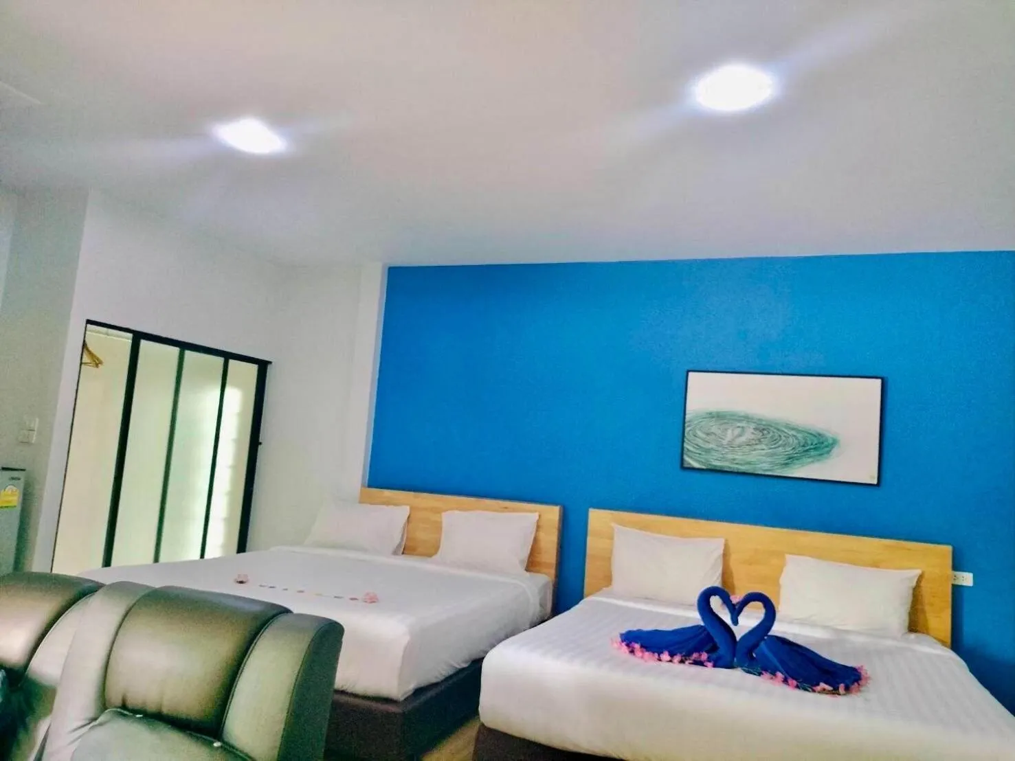 Bed in Rimnatee Resort Trang