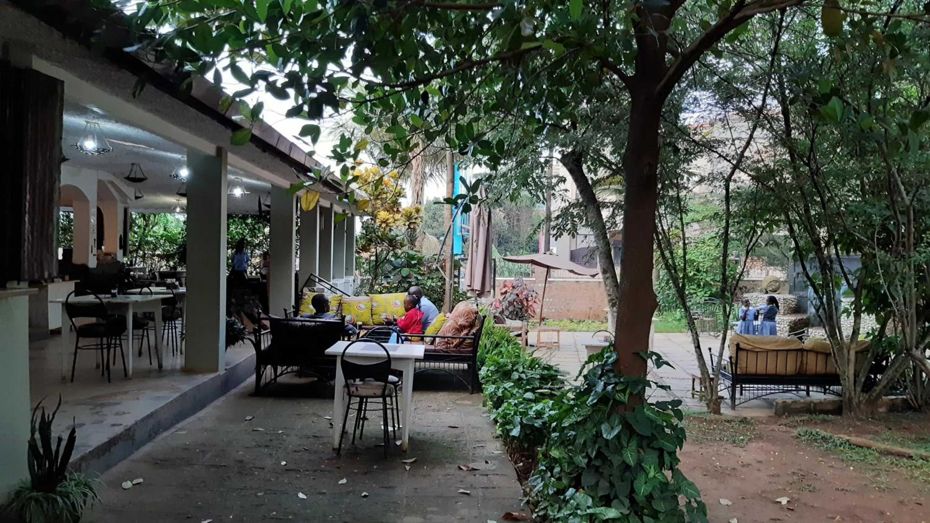 Patio in Gately Inn Entebbe