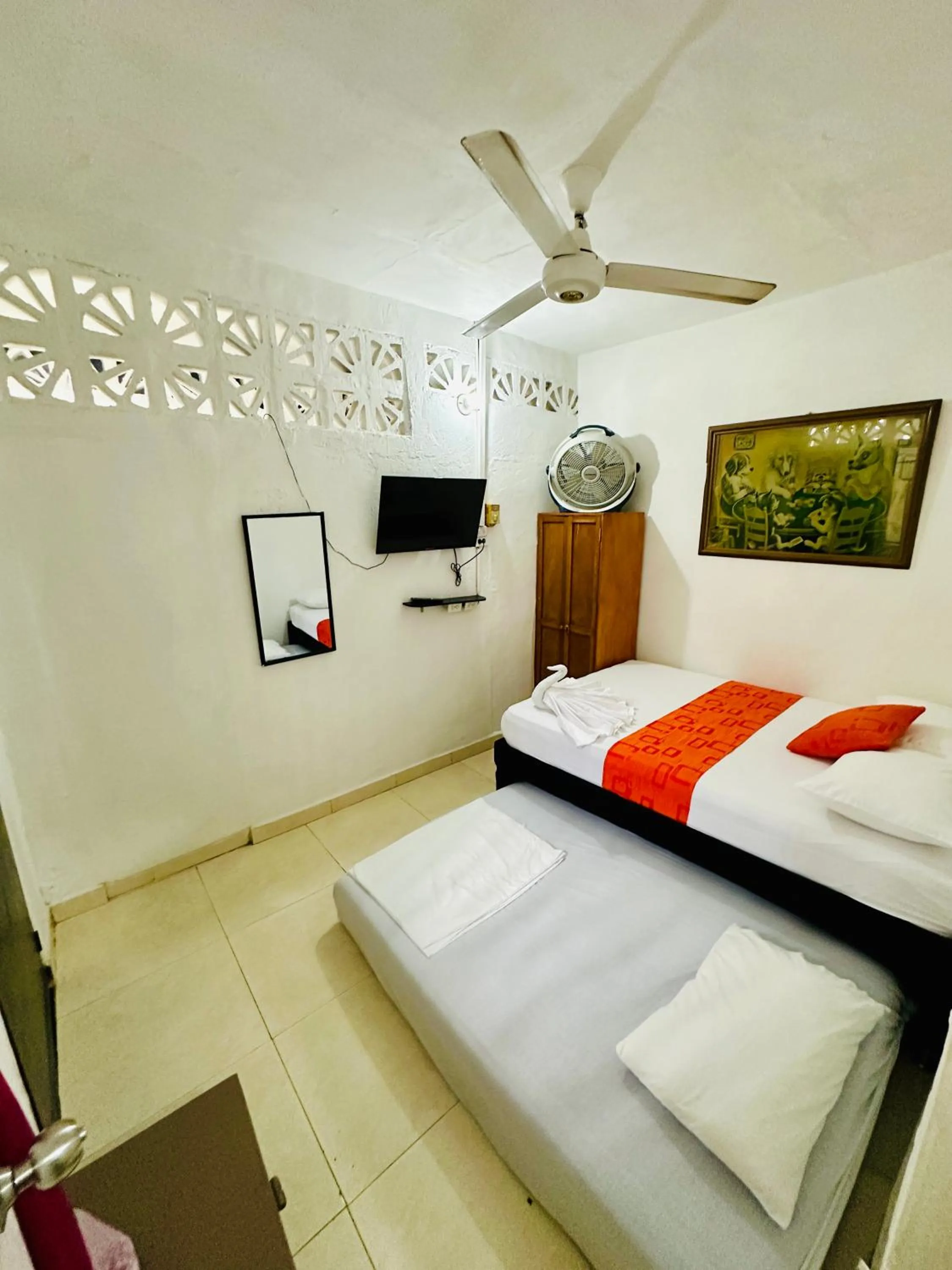 Bed in Hostal La Española de Getsemani