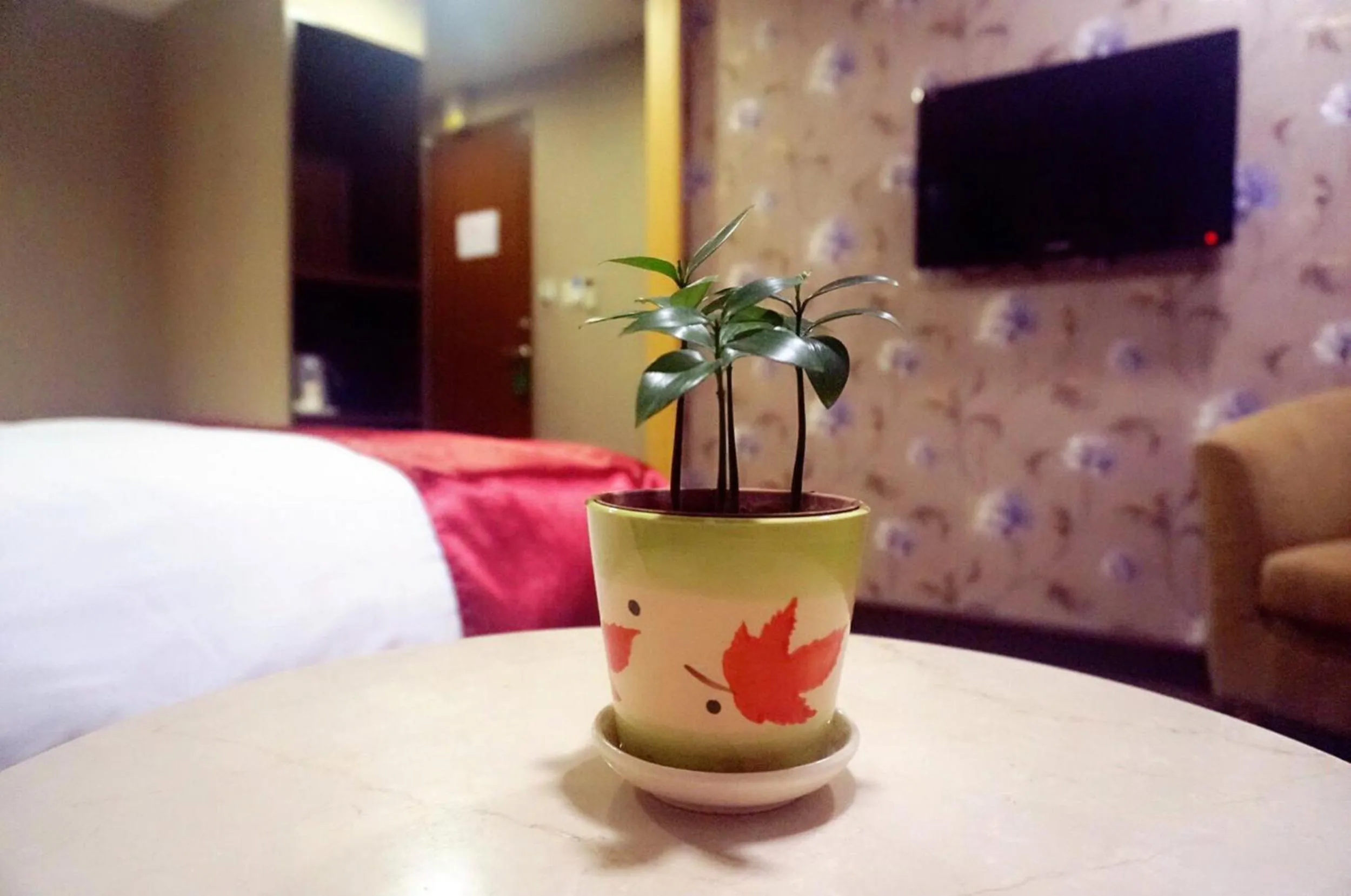 Decorative detail, Bed in Every Day Hot Spring Hotel