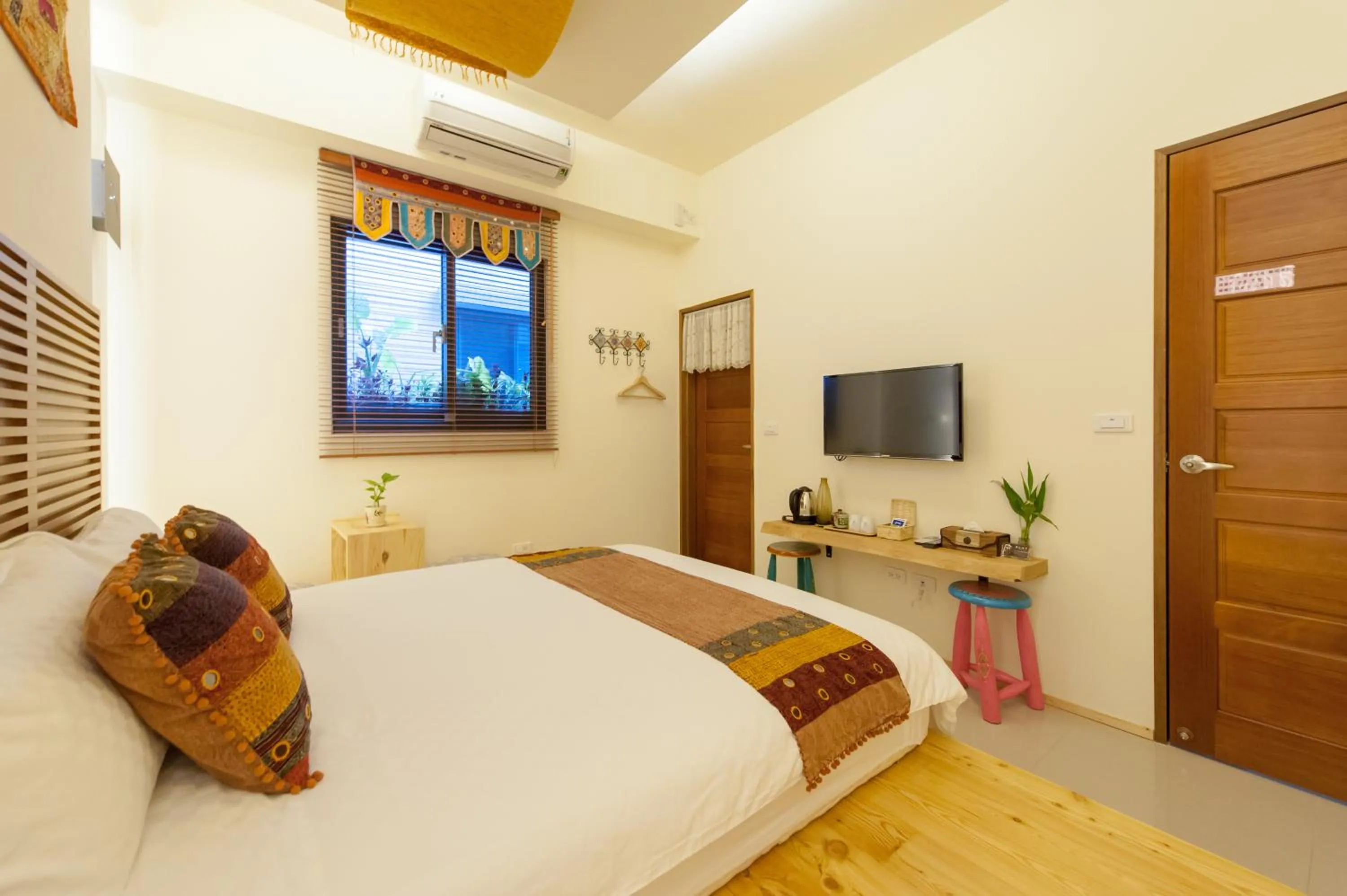 Bed in Jiaoxi Song Tian B&B