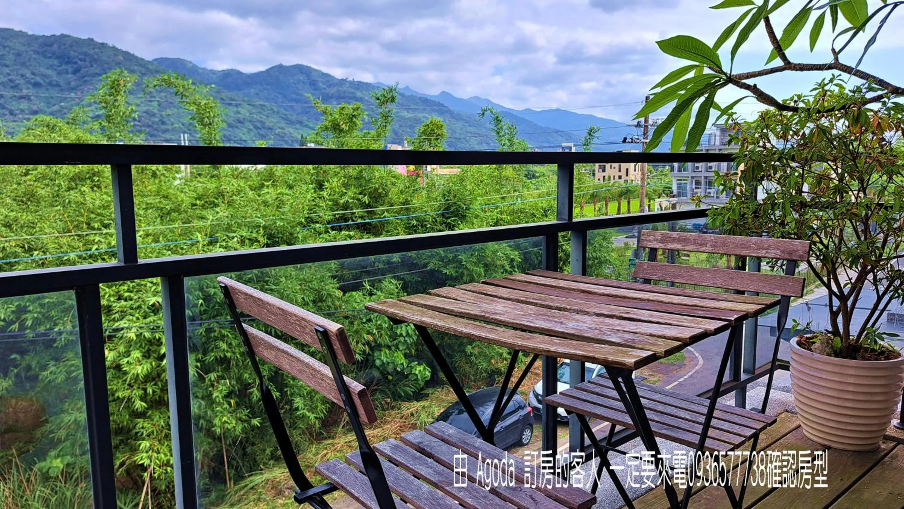 Balcony/Terrace in Jiaoxi Song Tian B&B