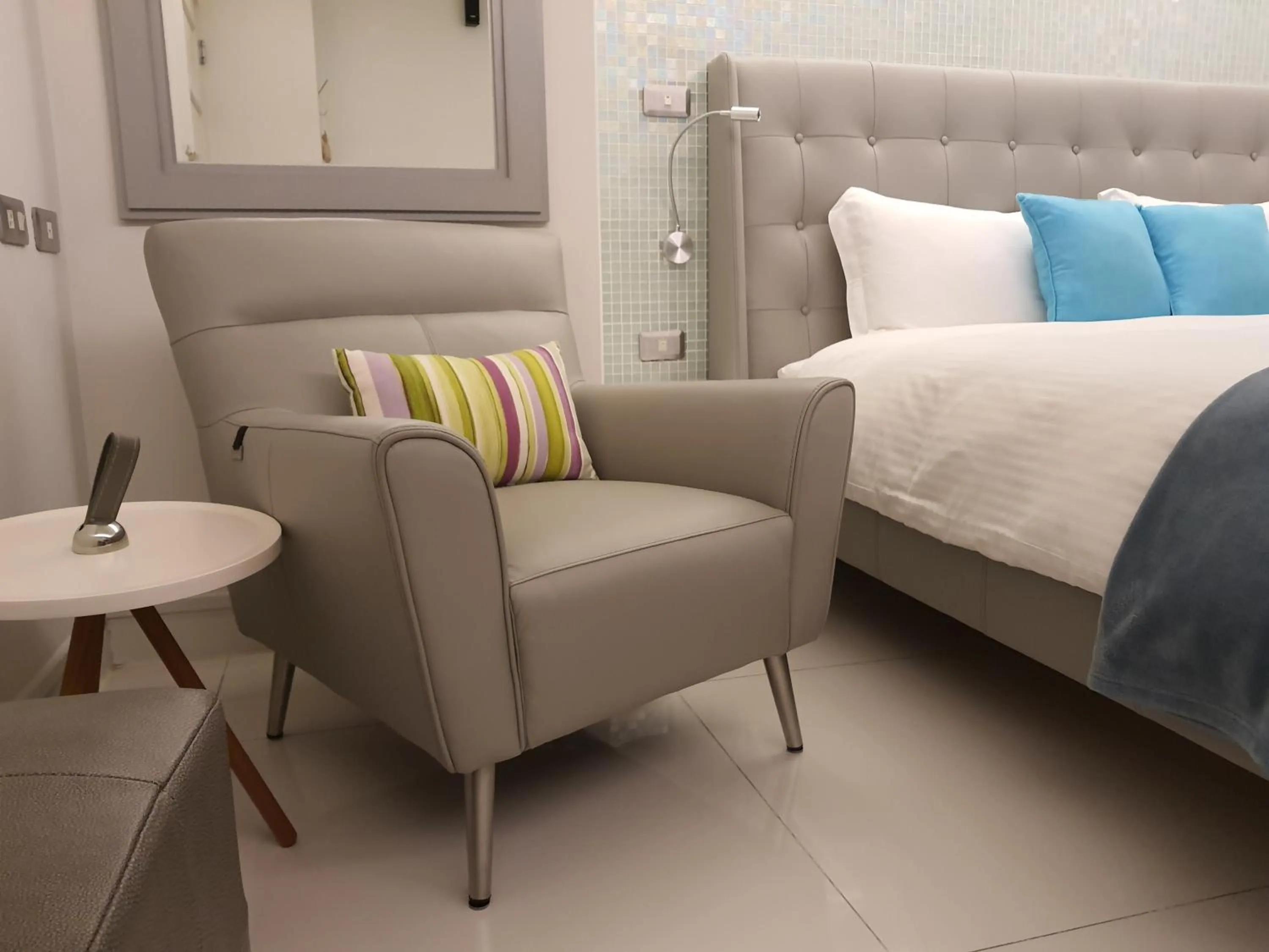 Decorative detail, Bed in 花漾村聲民宿 歐舒丹洗沐 停車場