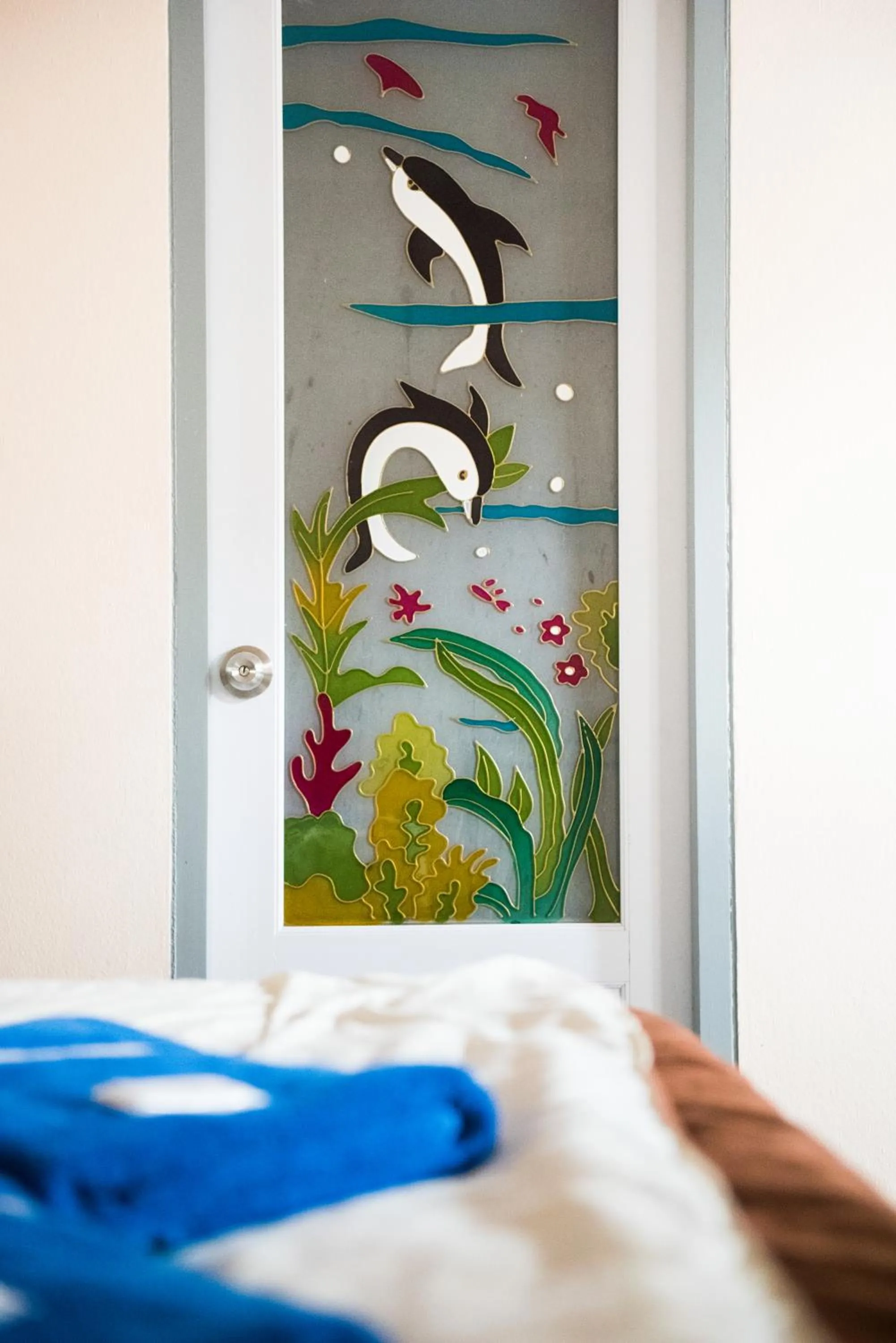 Decorative detail, Bed in Dutch Guest้้house Chiang Mai