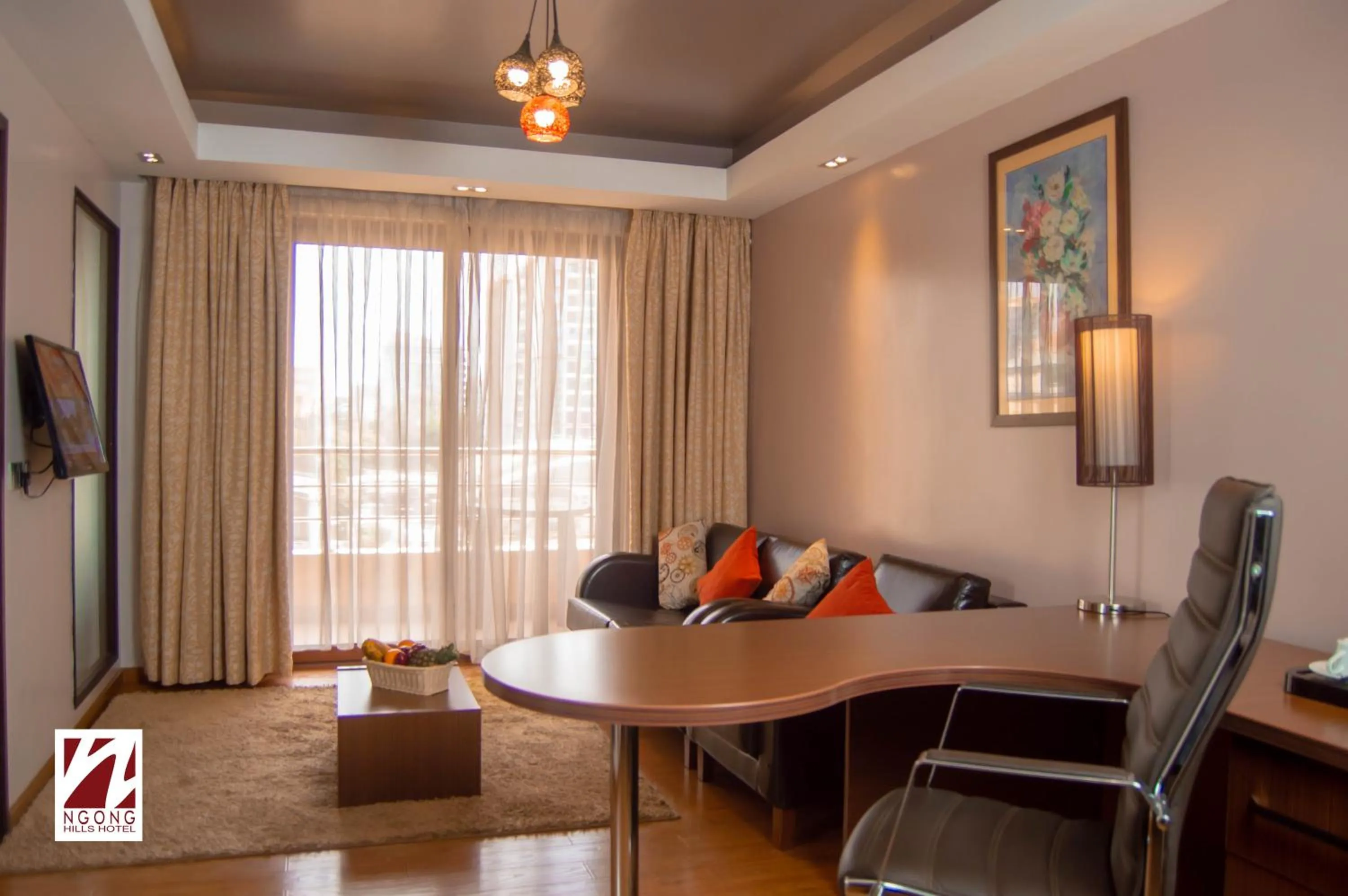 Seating area in Ngong Hills Hotel