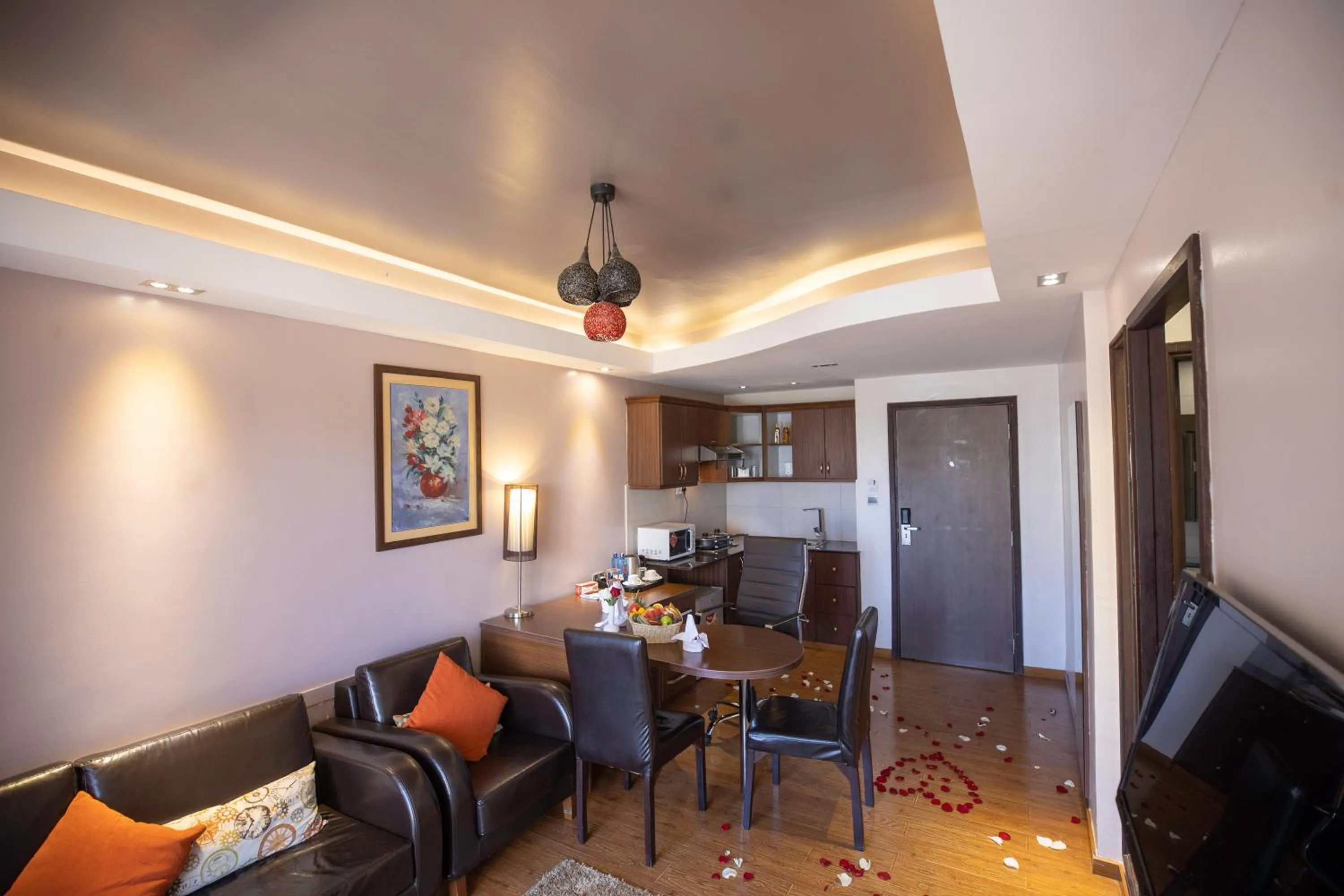 Seating area in Ngong Hills Hotel