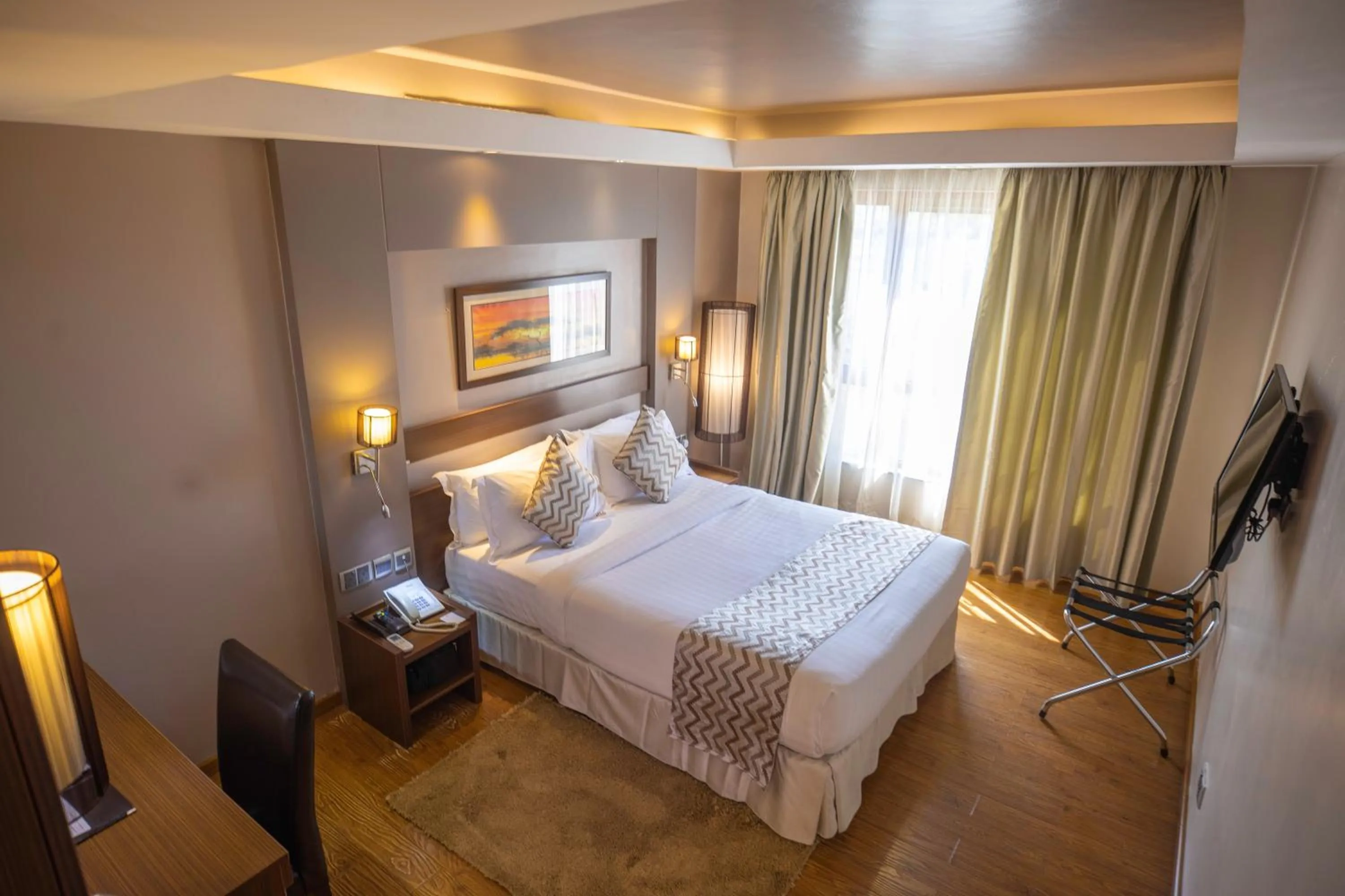 View (from property/room), Bed in Ngong Hills Hotel