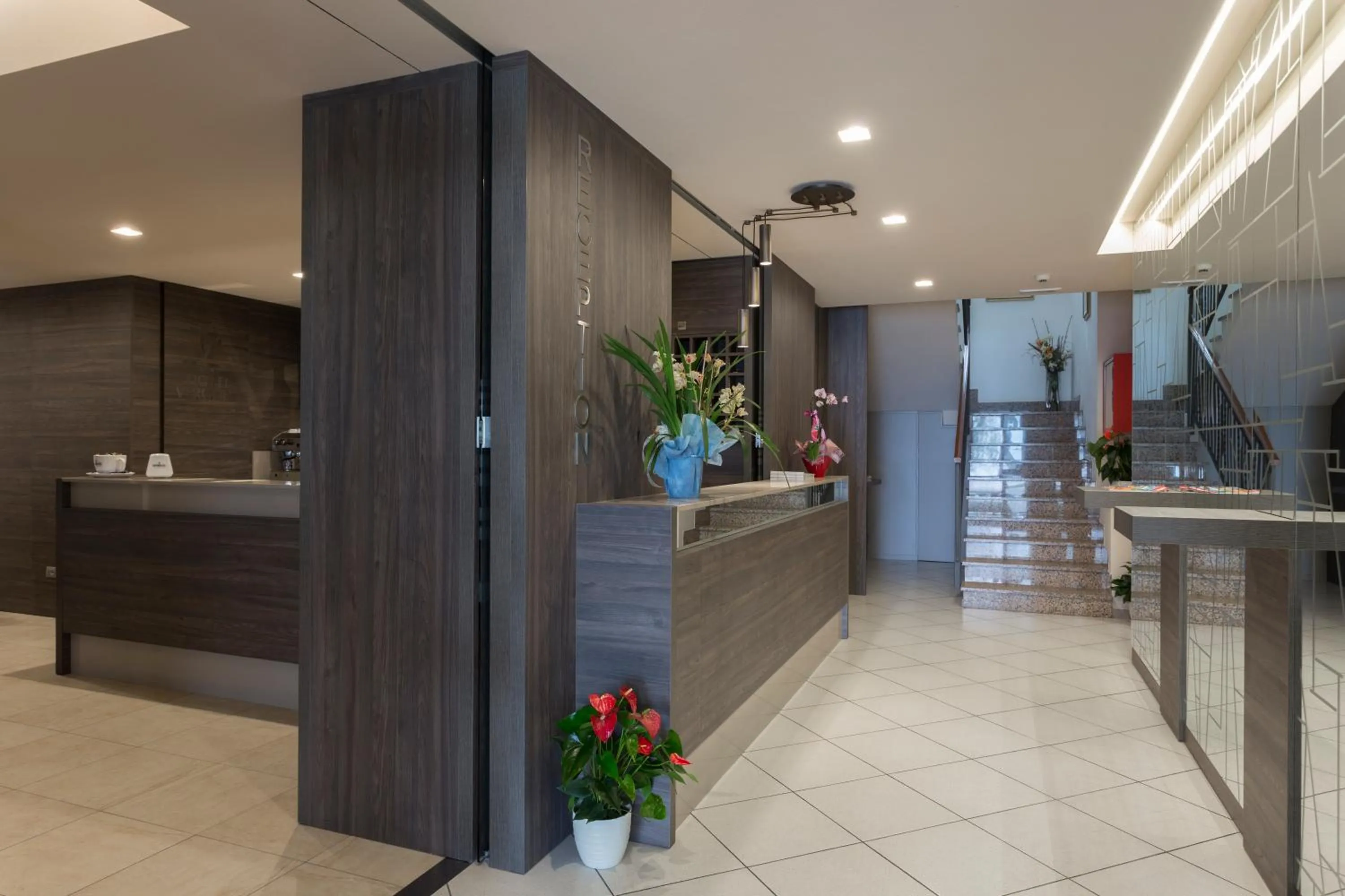 Lobby or reception in Hotel Veronesi