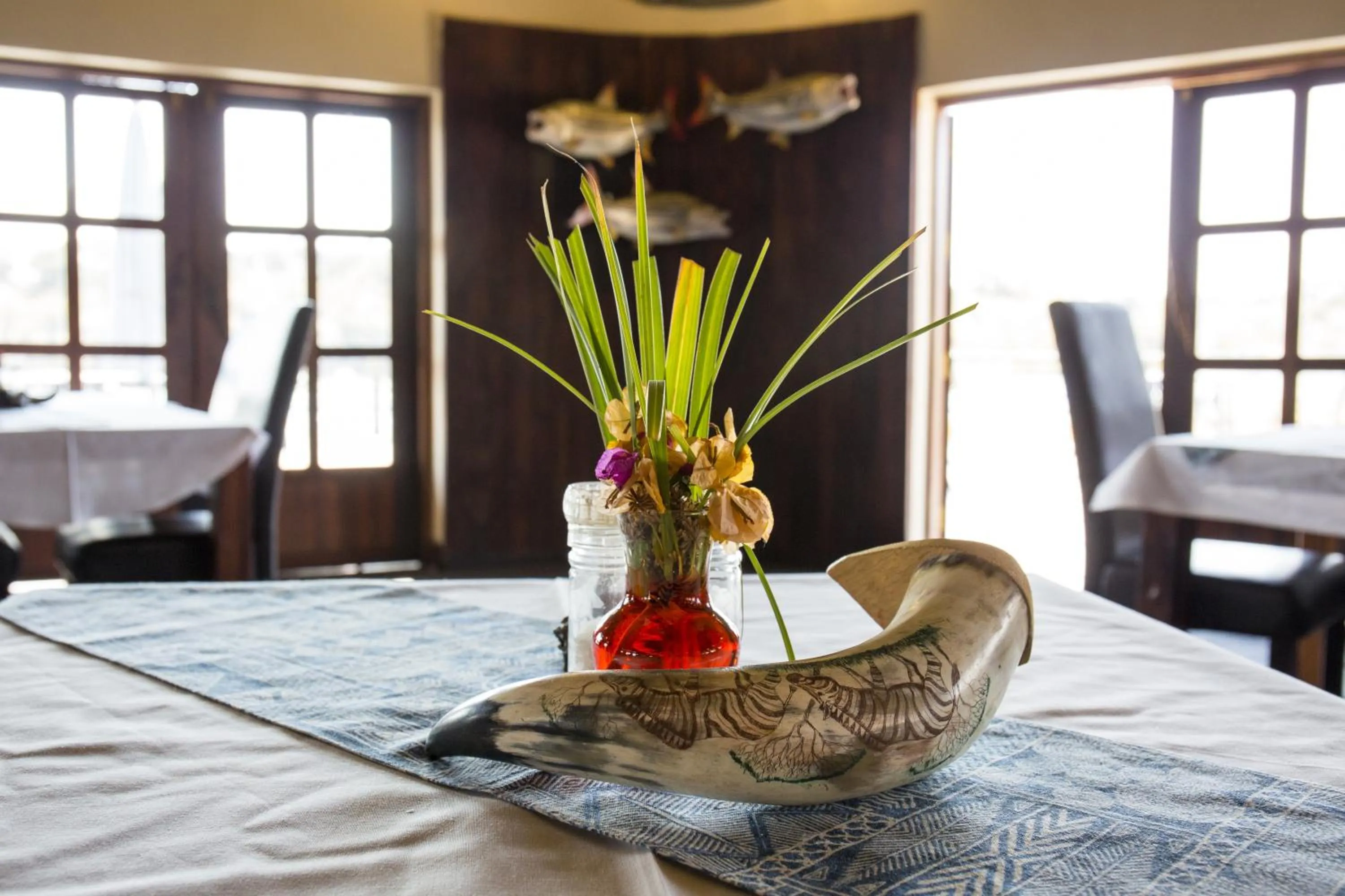 Decorative detail in Gondwana Hakusembe River Lodge