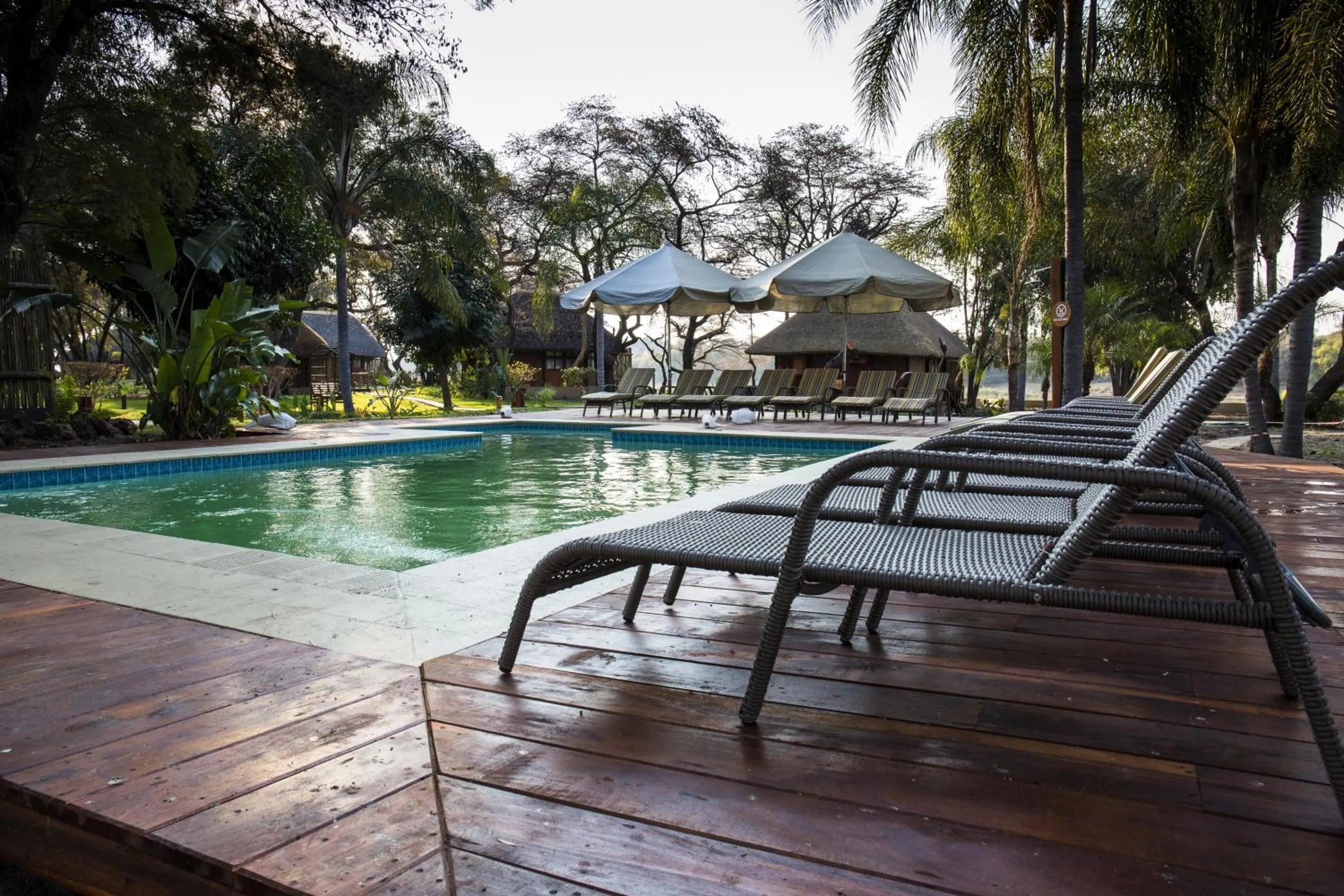 Swimming pool in Gondwana Hakusembe River Lodge