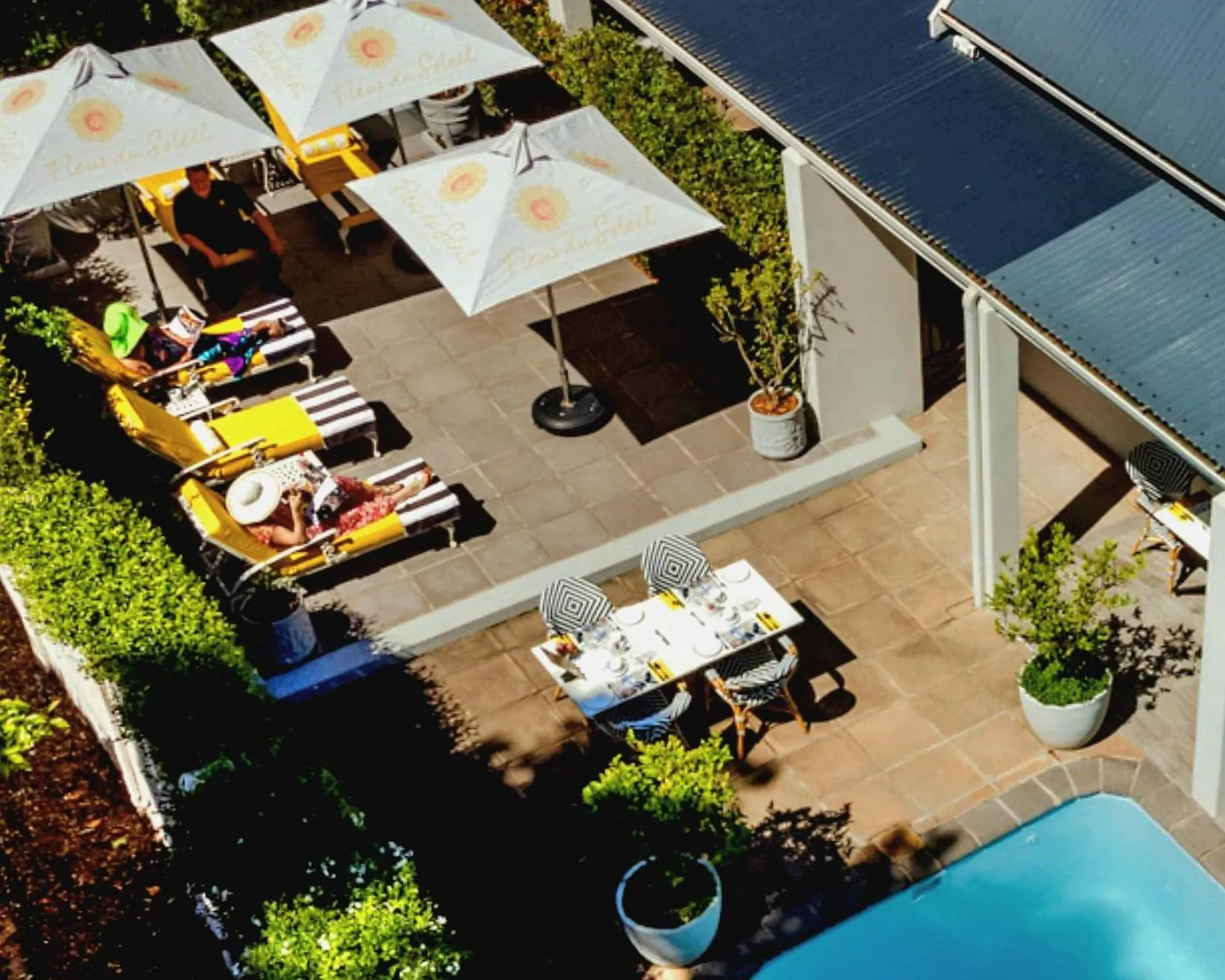Patio in Fleur du Soleil Luxury Guesthouse