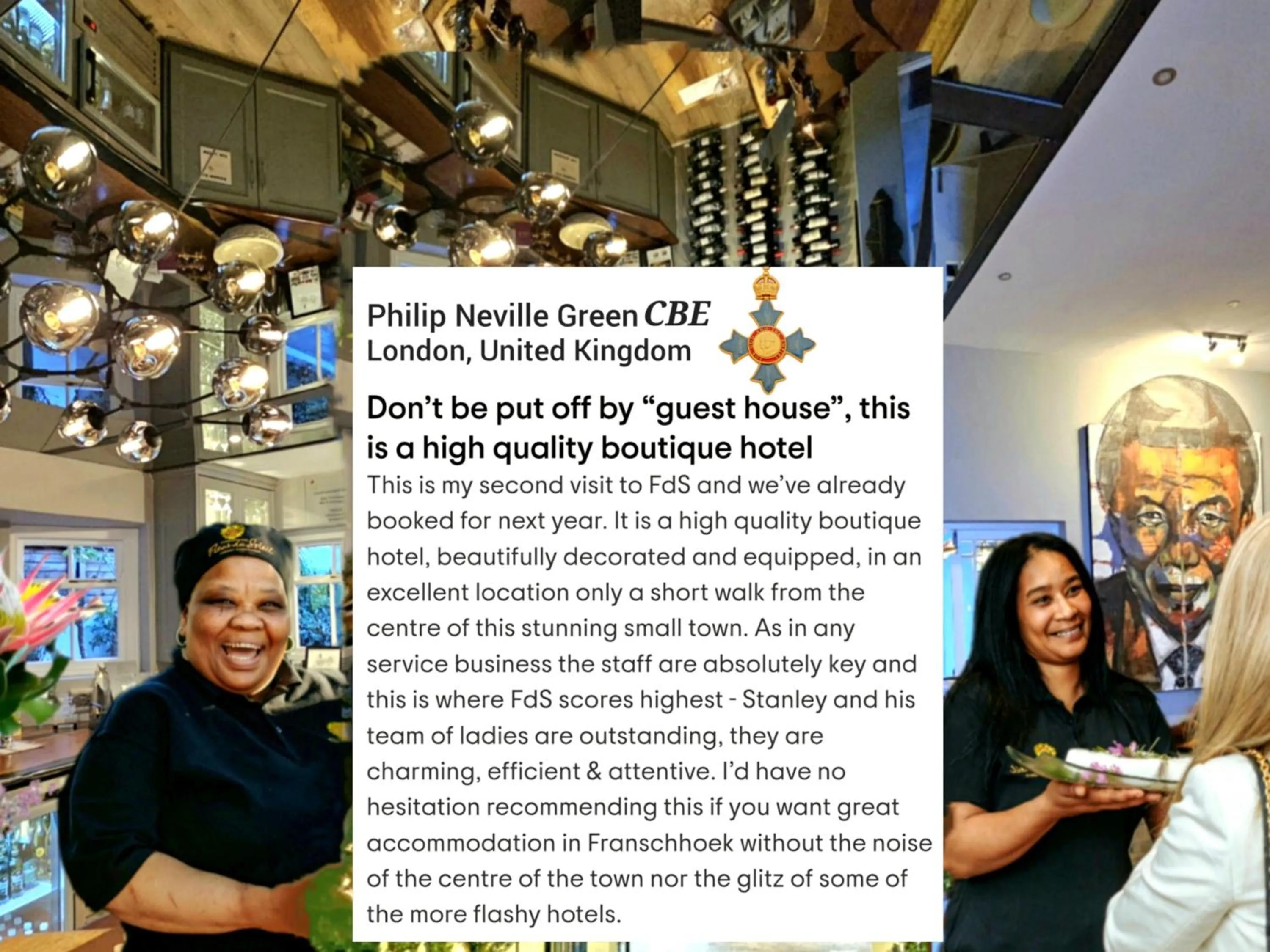 Staff in Fleur du Soleil Luxury Guesthouse