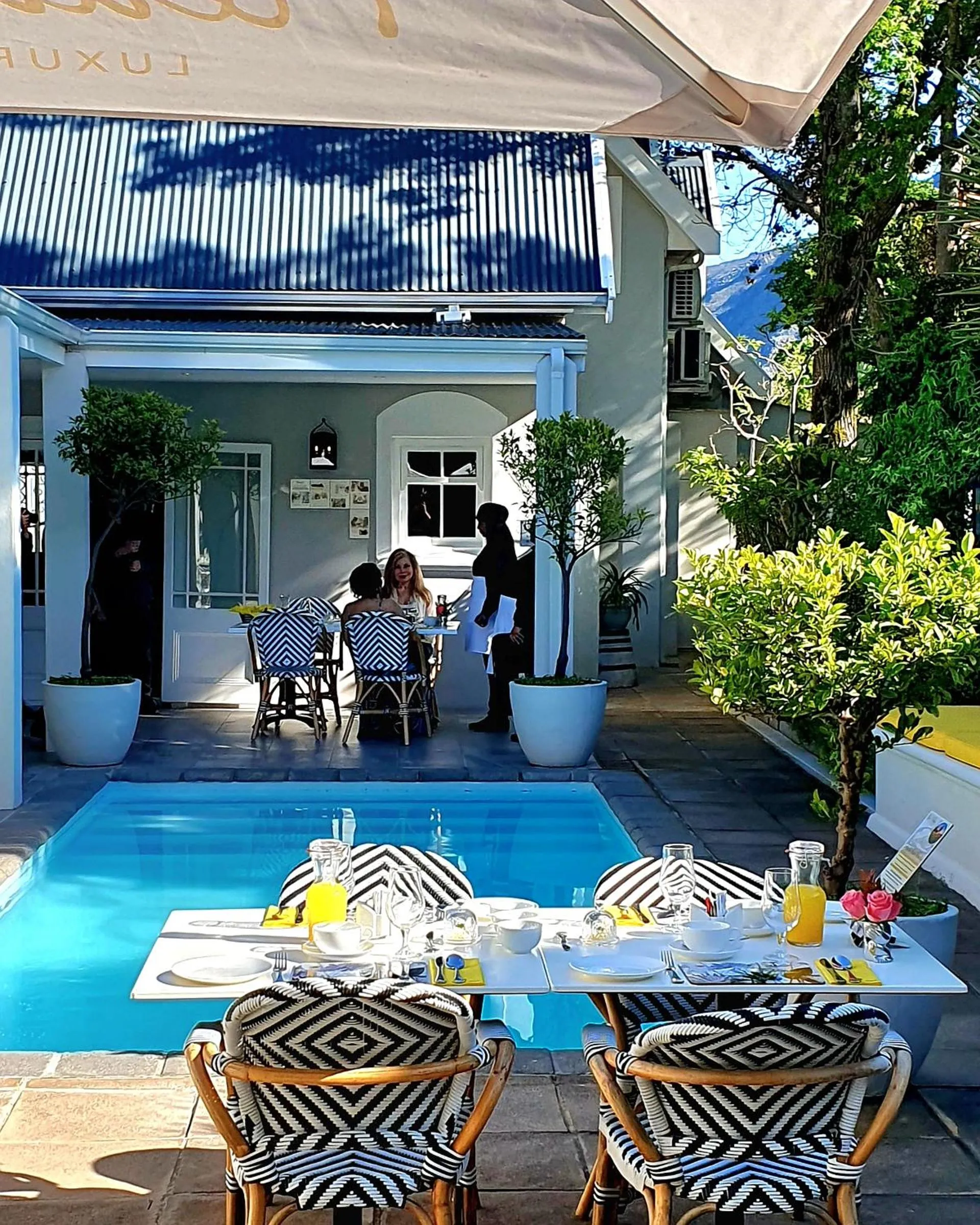 Patio in Fleur du Soleil Luxury Guesthouse