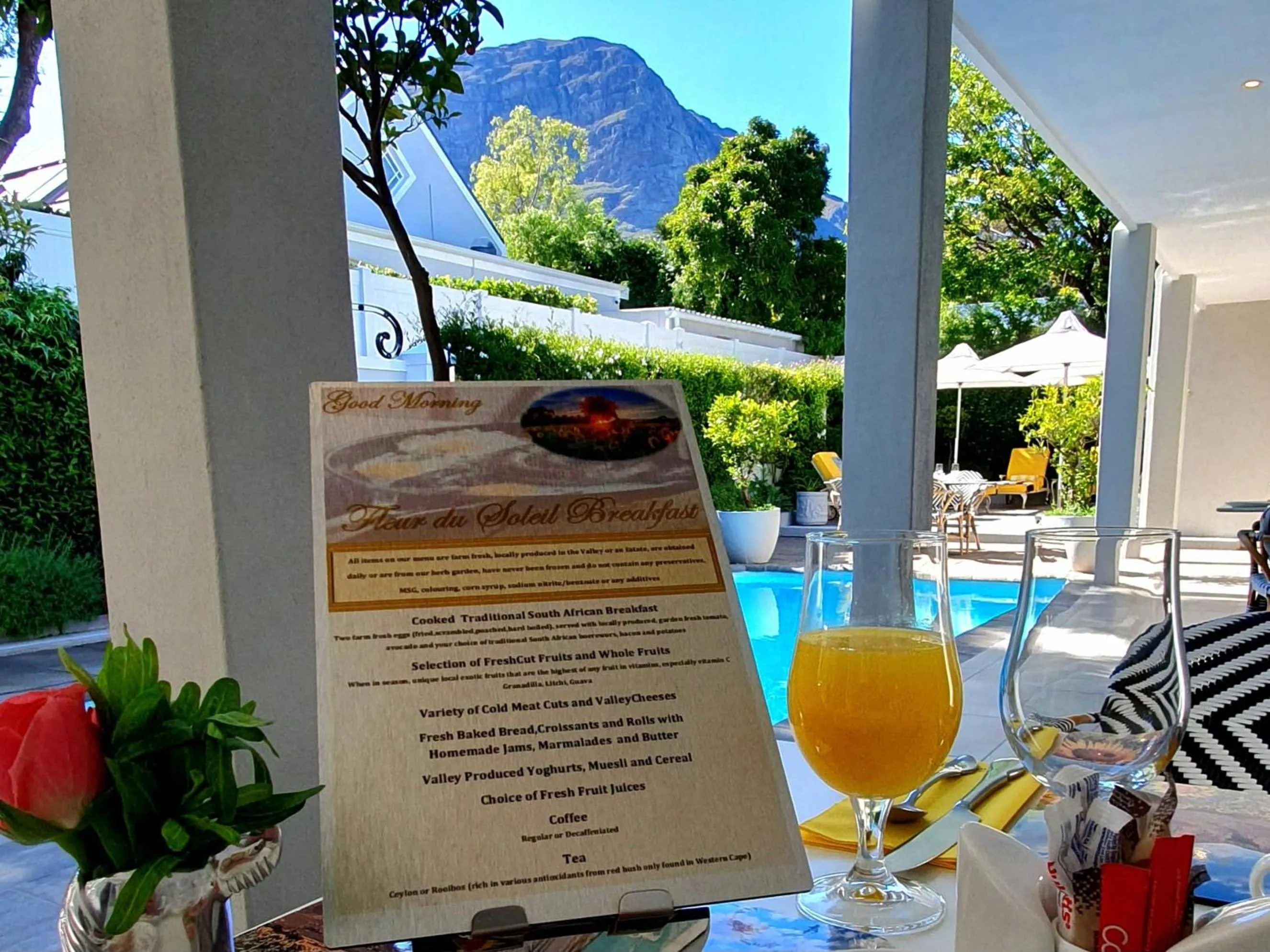 Patio in Fleur du Soleil Luxury Guesthouse