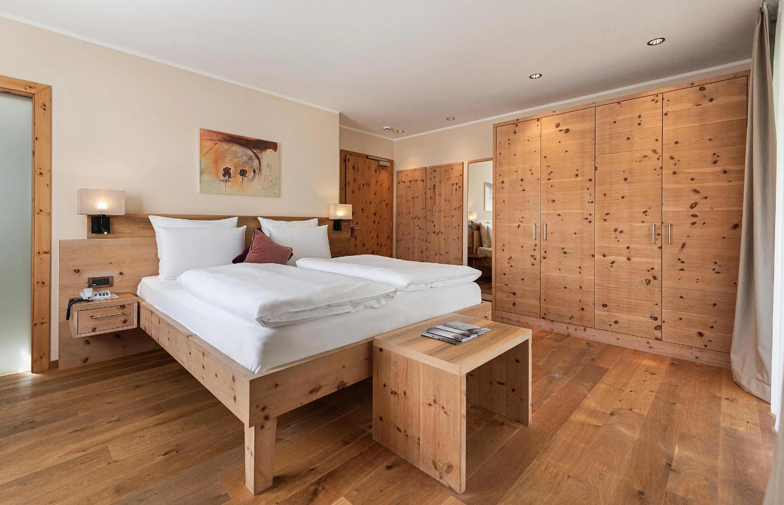 Bed in Vitalpina Hotel Waldhof