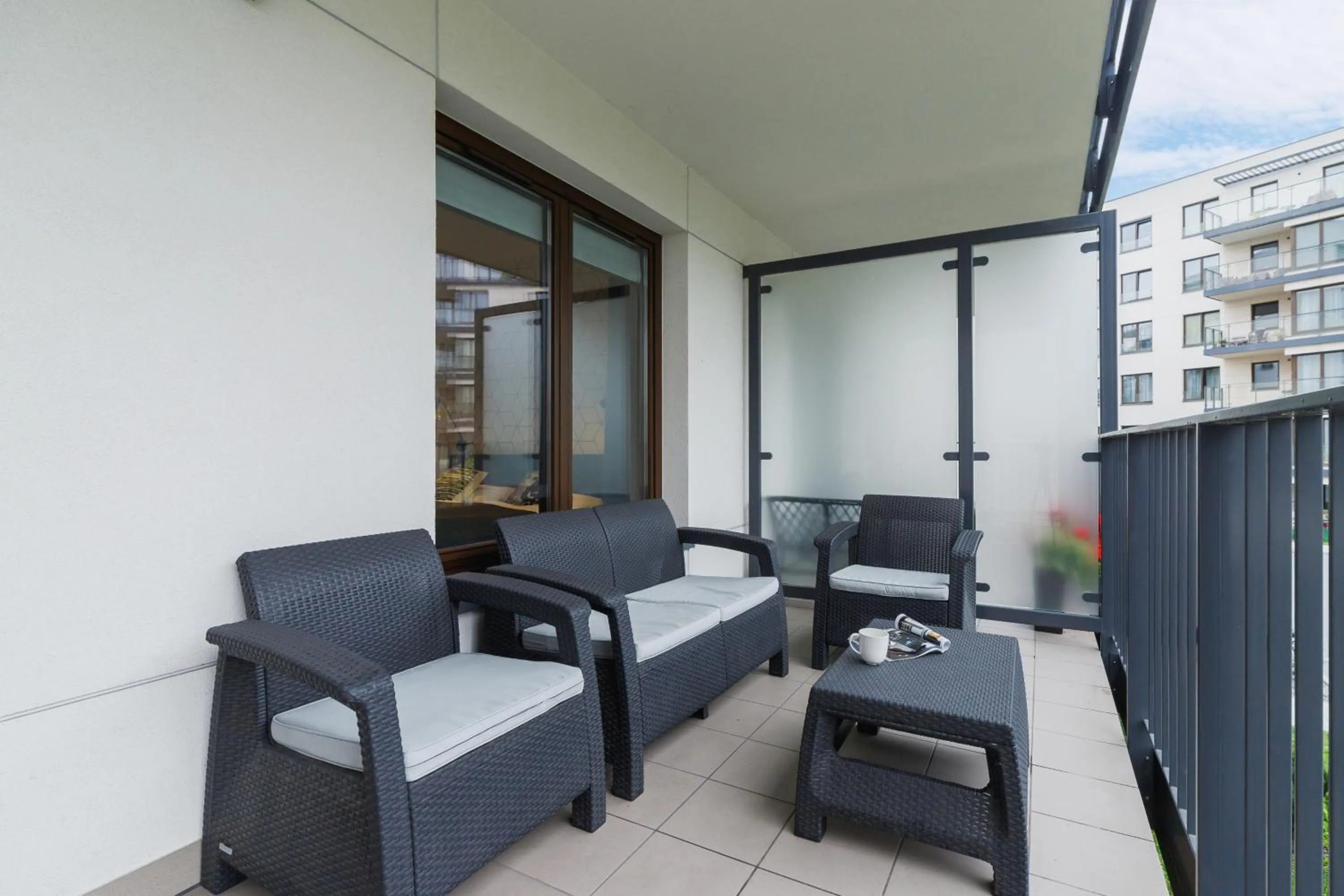 Balcony/Terrace in Apartament 3d Wilga by Noclegi Renters