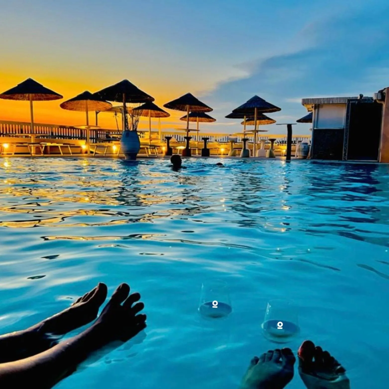 Pool view in MORF suites