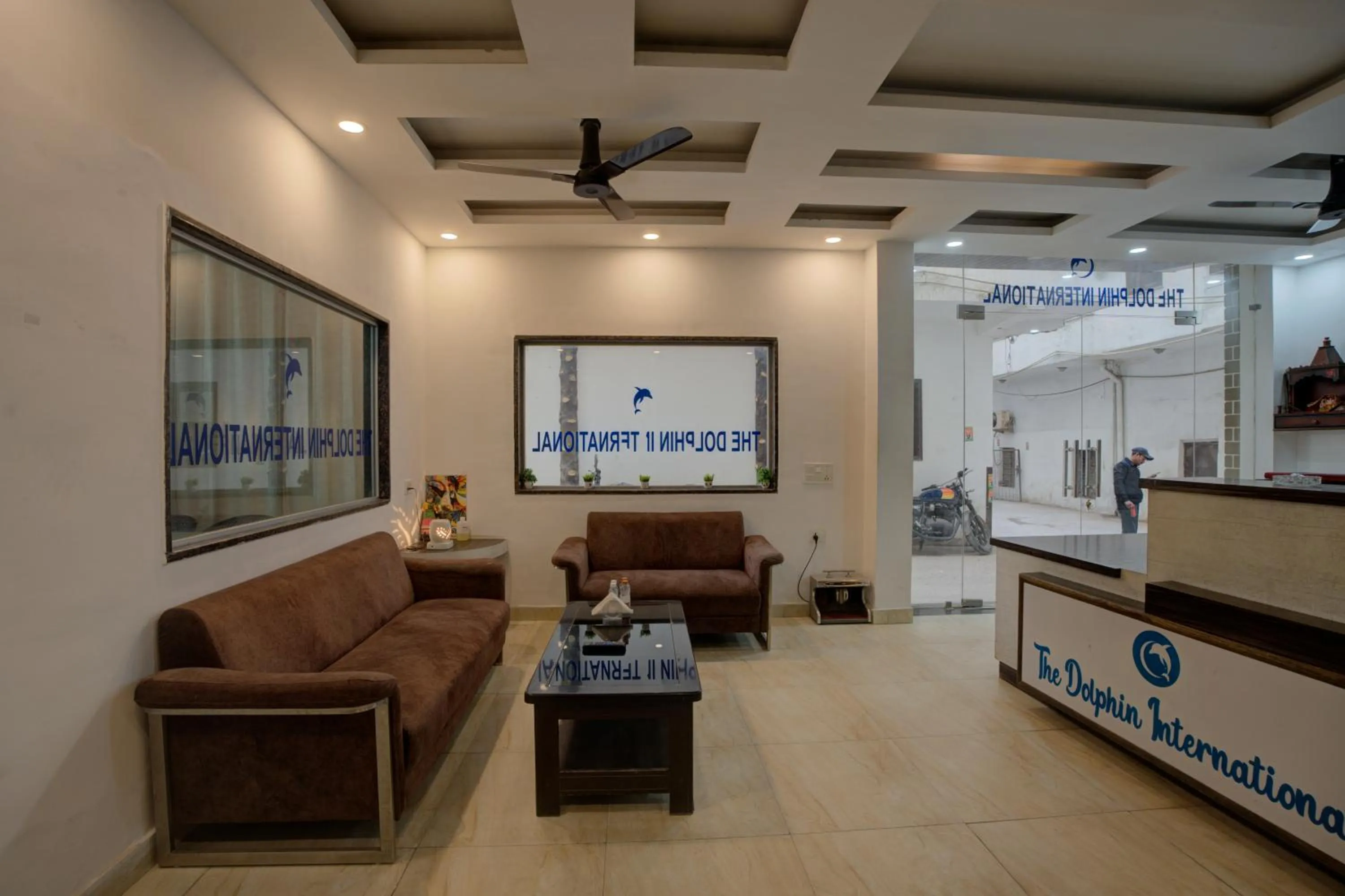 Seating area in Hotel Dolphin at Delhi Airport