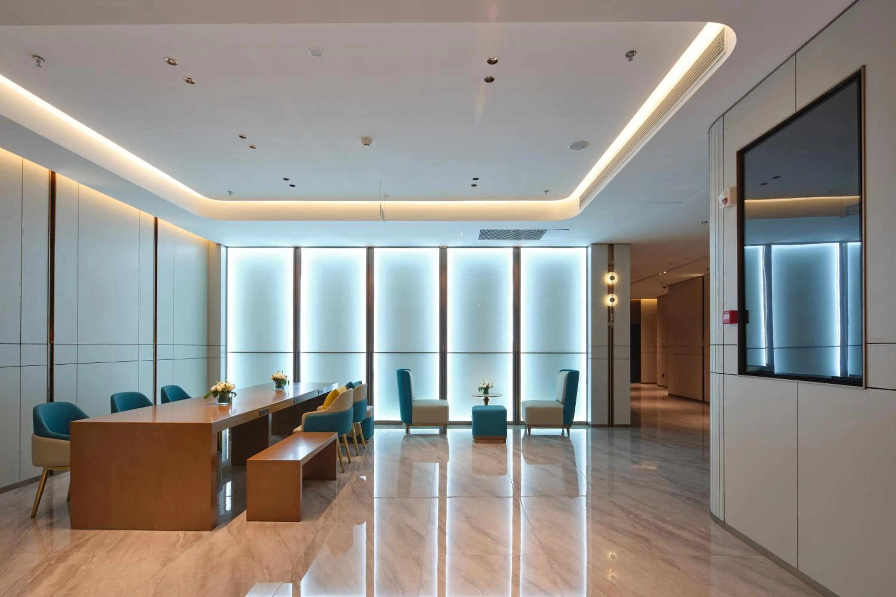 Lobby or reception in Jinglai Zhenxuan Shanghai Tongji Hospital Xincun Road Subway Station Hotel