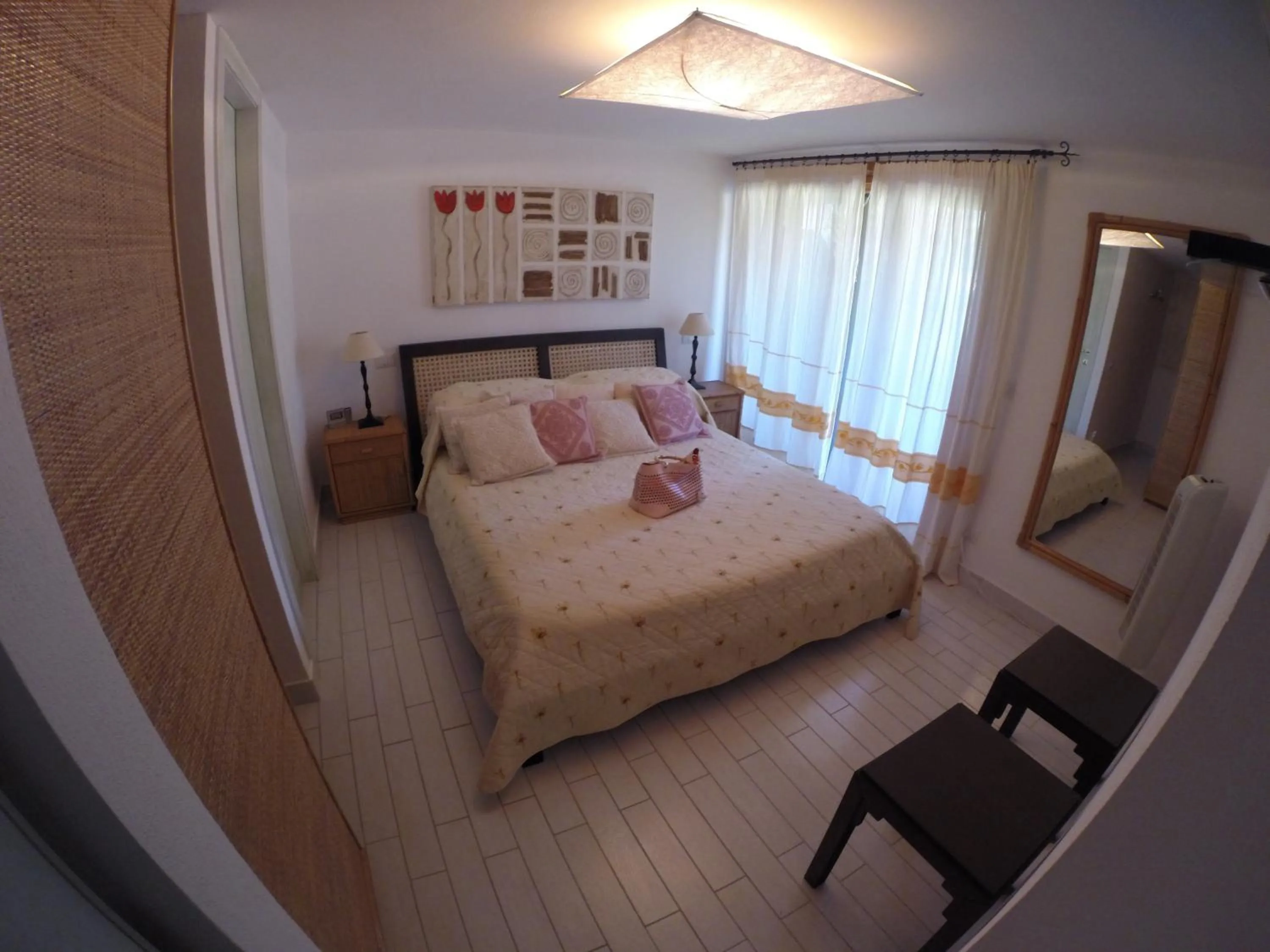 Bedroom, Bed in Luxury Apartment Sardegna