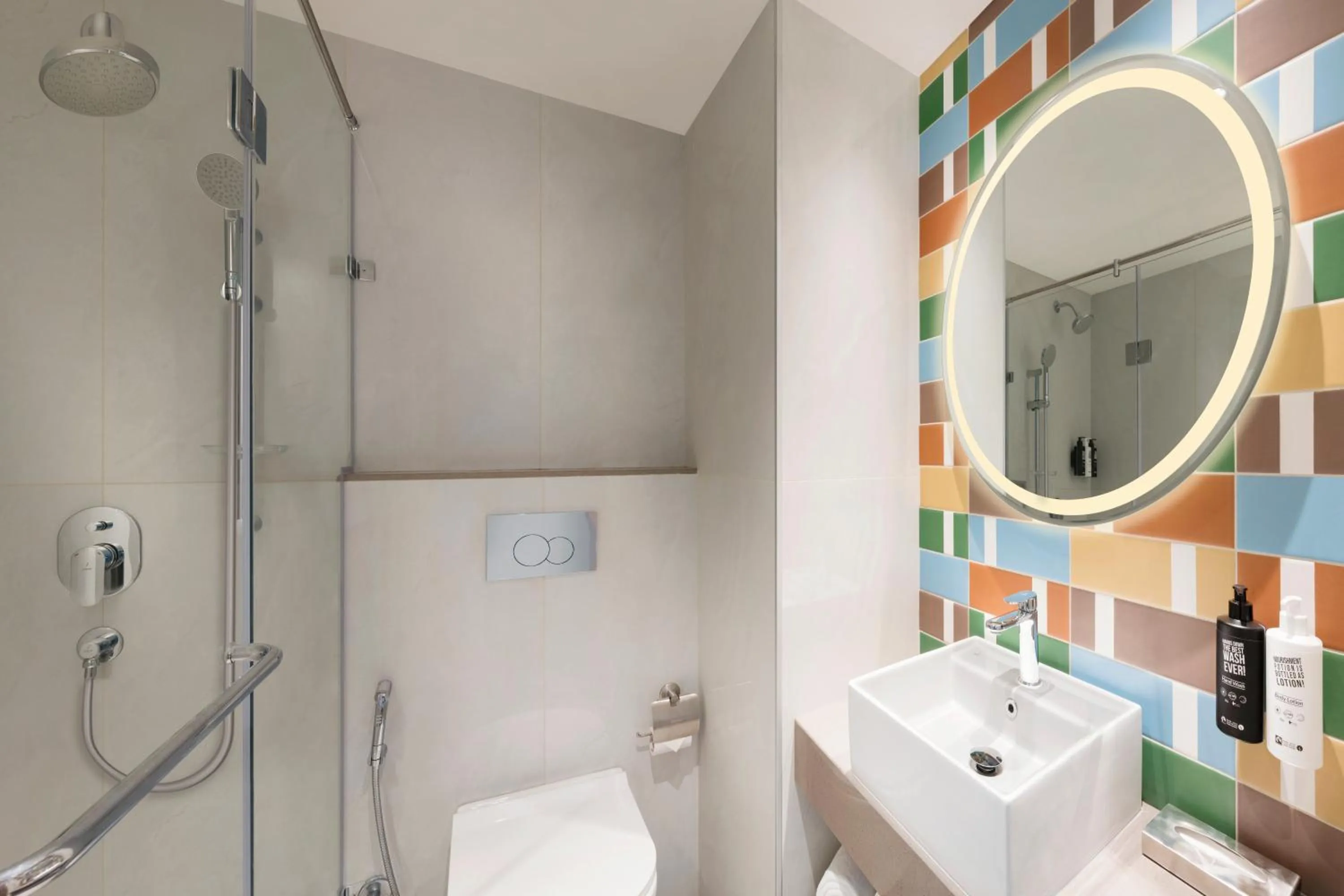 Bathroom in ibis Mumbai BKC