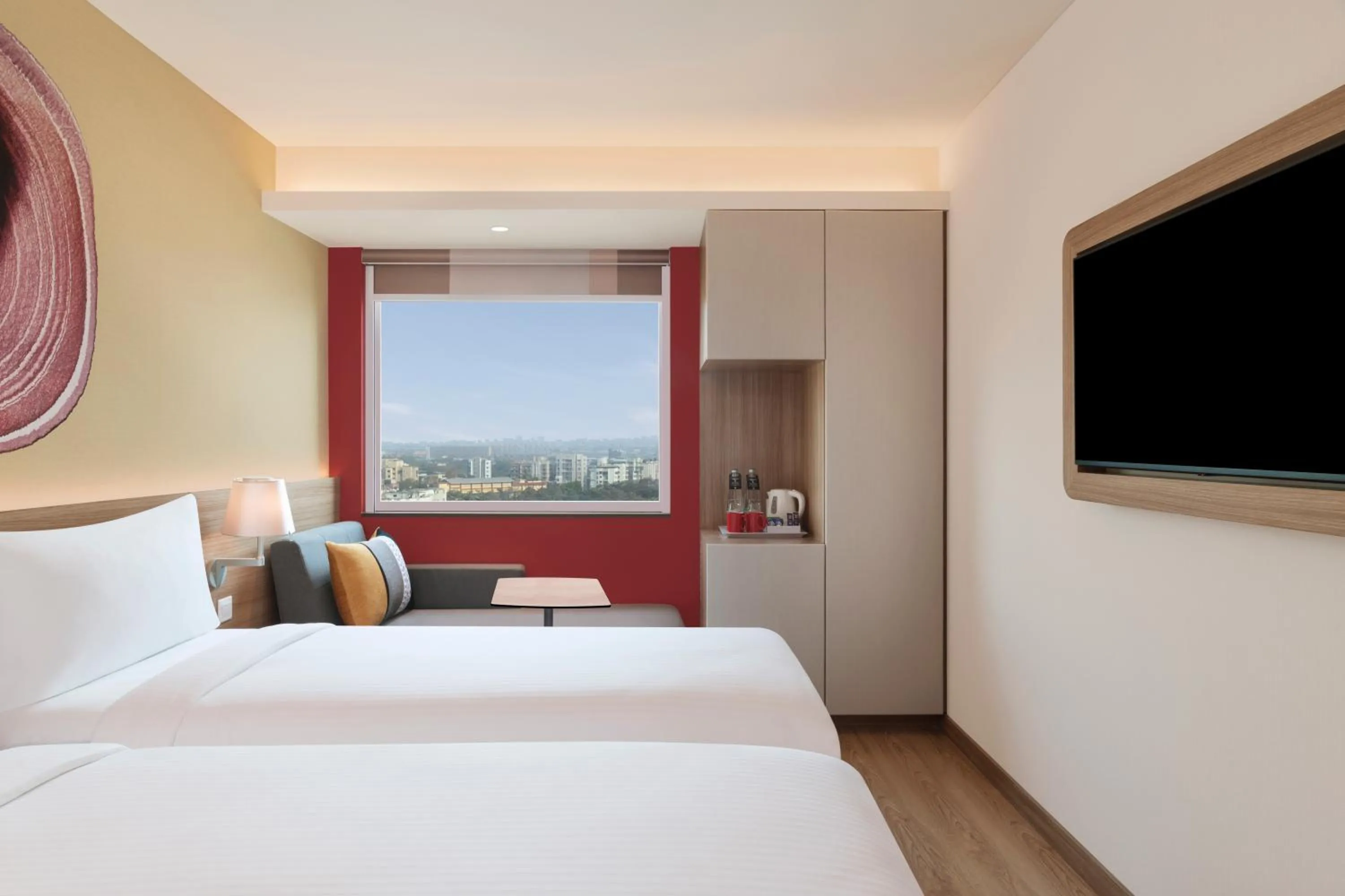 View (from property/room), Bed in ibis Mumbai BKC