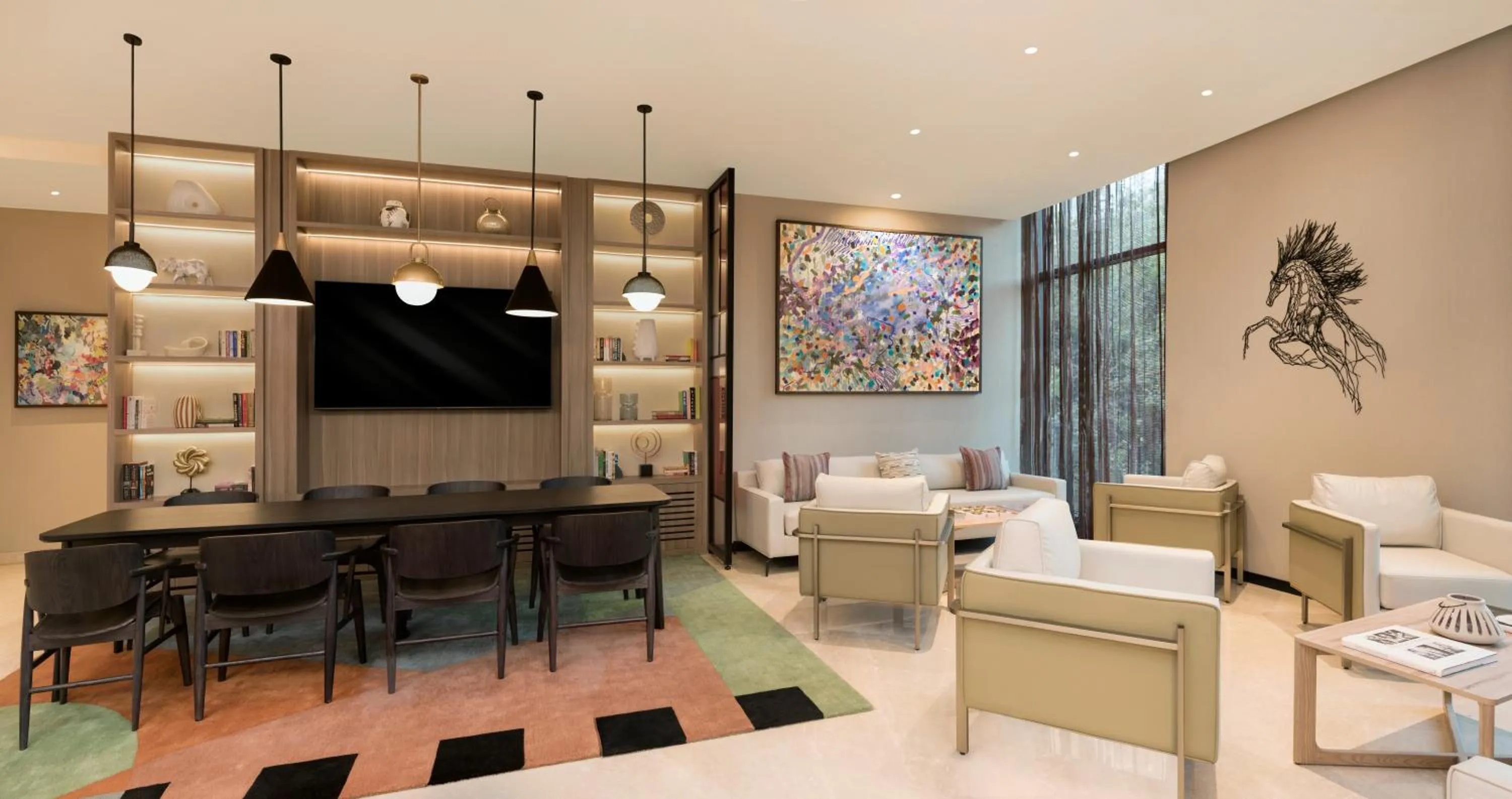 Seating area in ibis Mumbai BKC