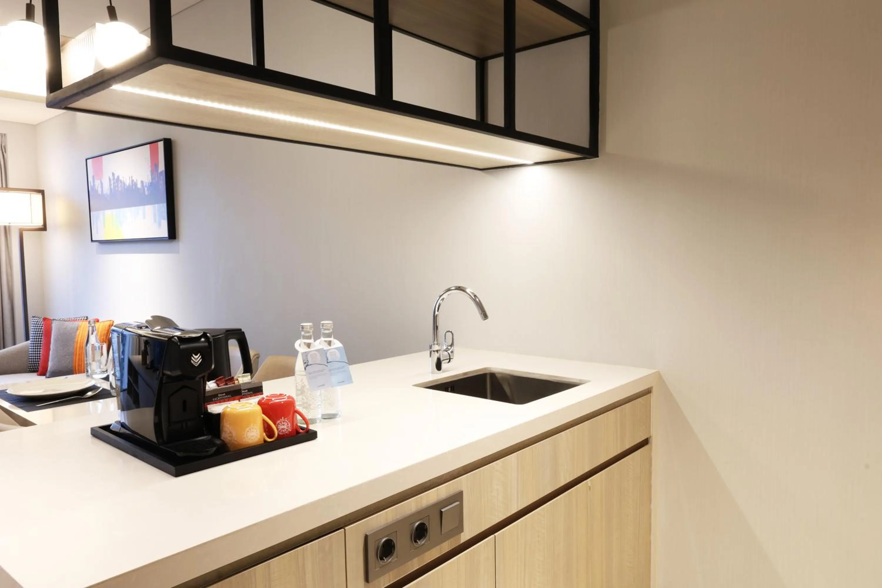 kitchen in Swissôtel Living Jakarta Mega Kuningan