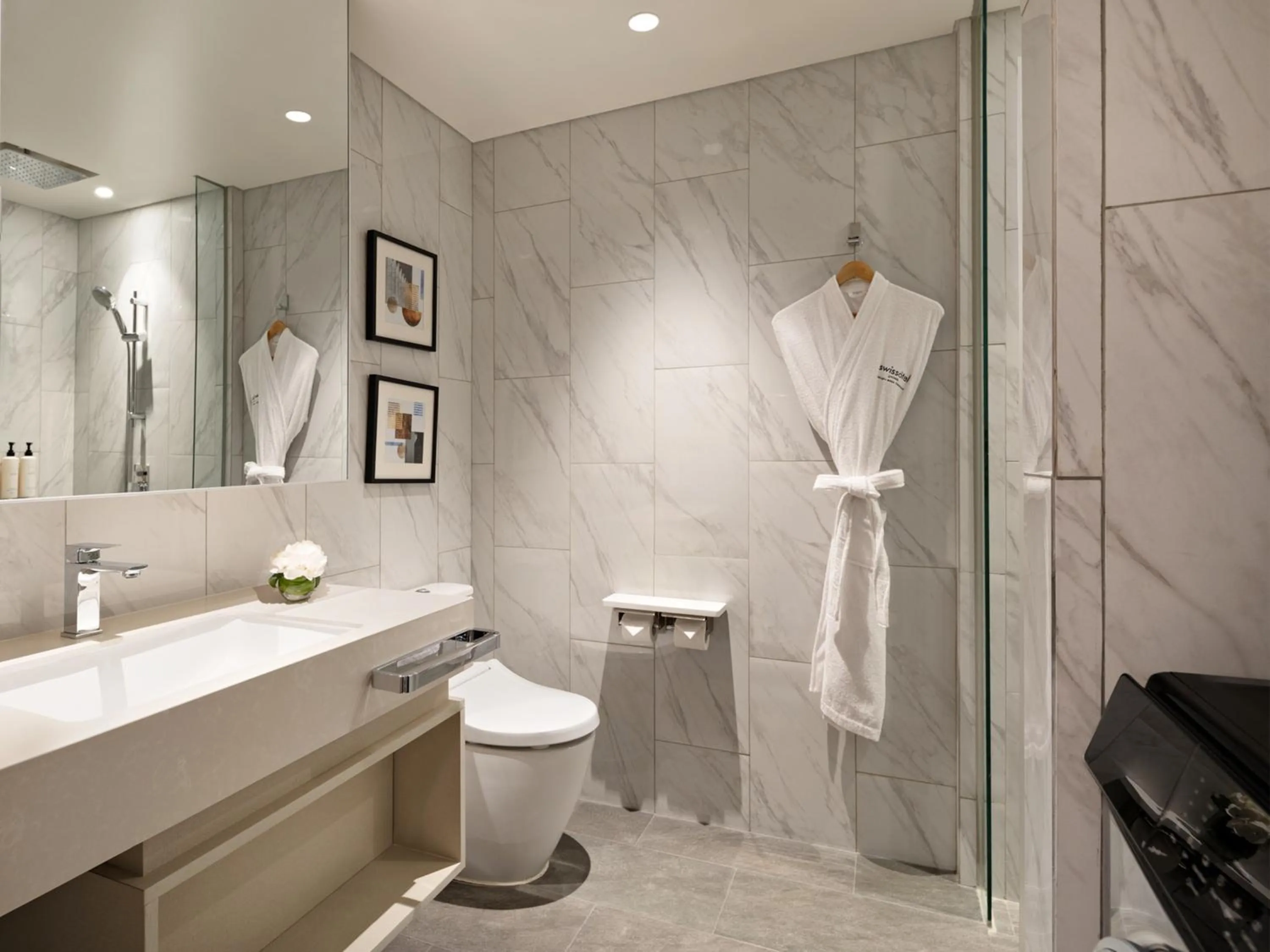 Shower in Swissôtel Living Jakarta Mega Kuningan