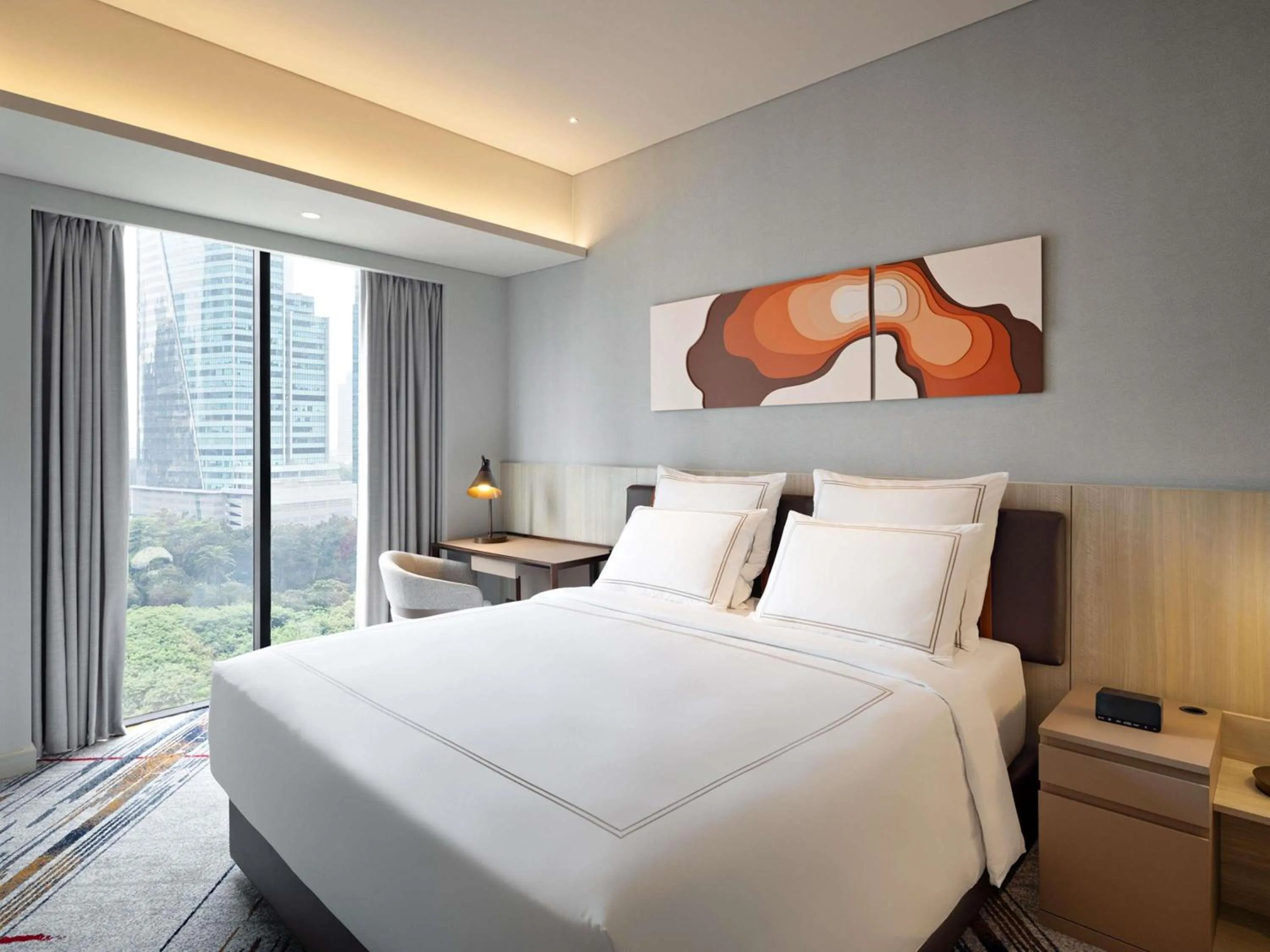 Bedroom, Bed in Swissôtel Living Jakarta Mega Kuningan