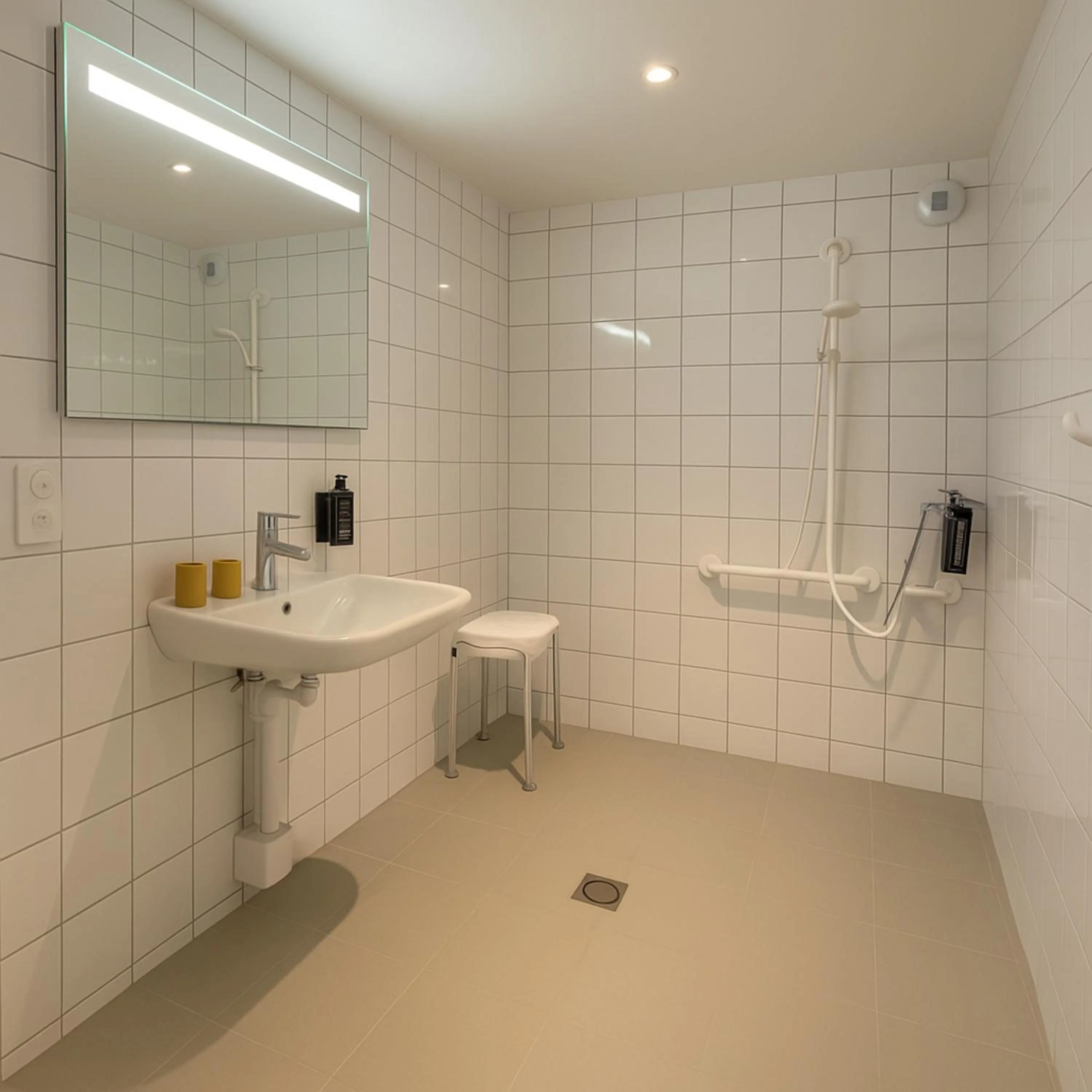 Bathroom in ibis budget Auxerre Nord