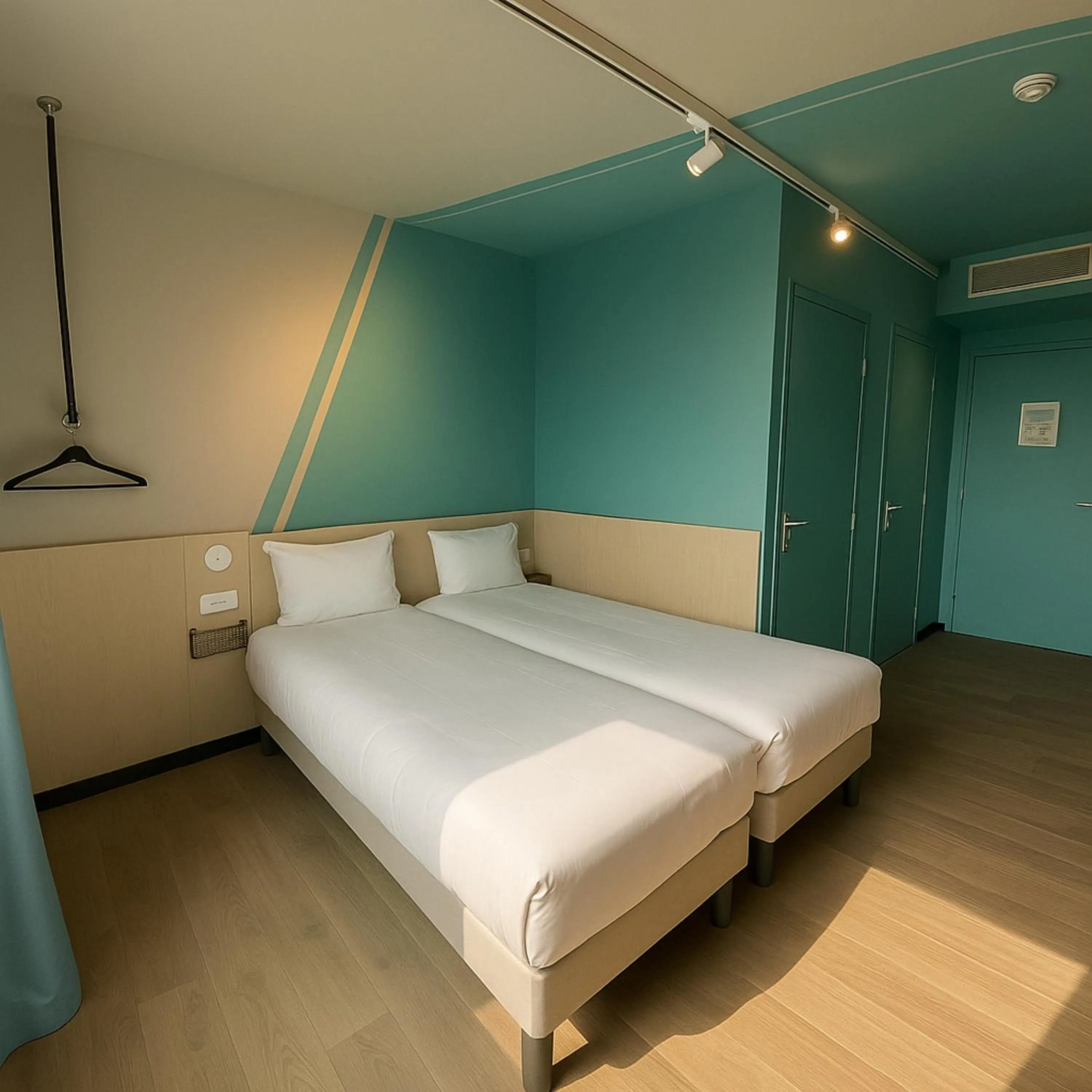 Bedroom, Bed in ibis budget Auxerre Nord