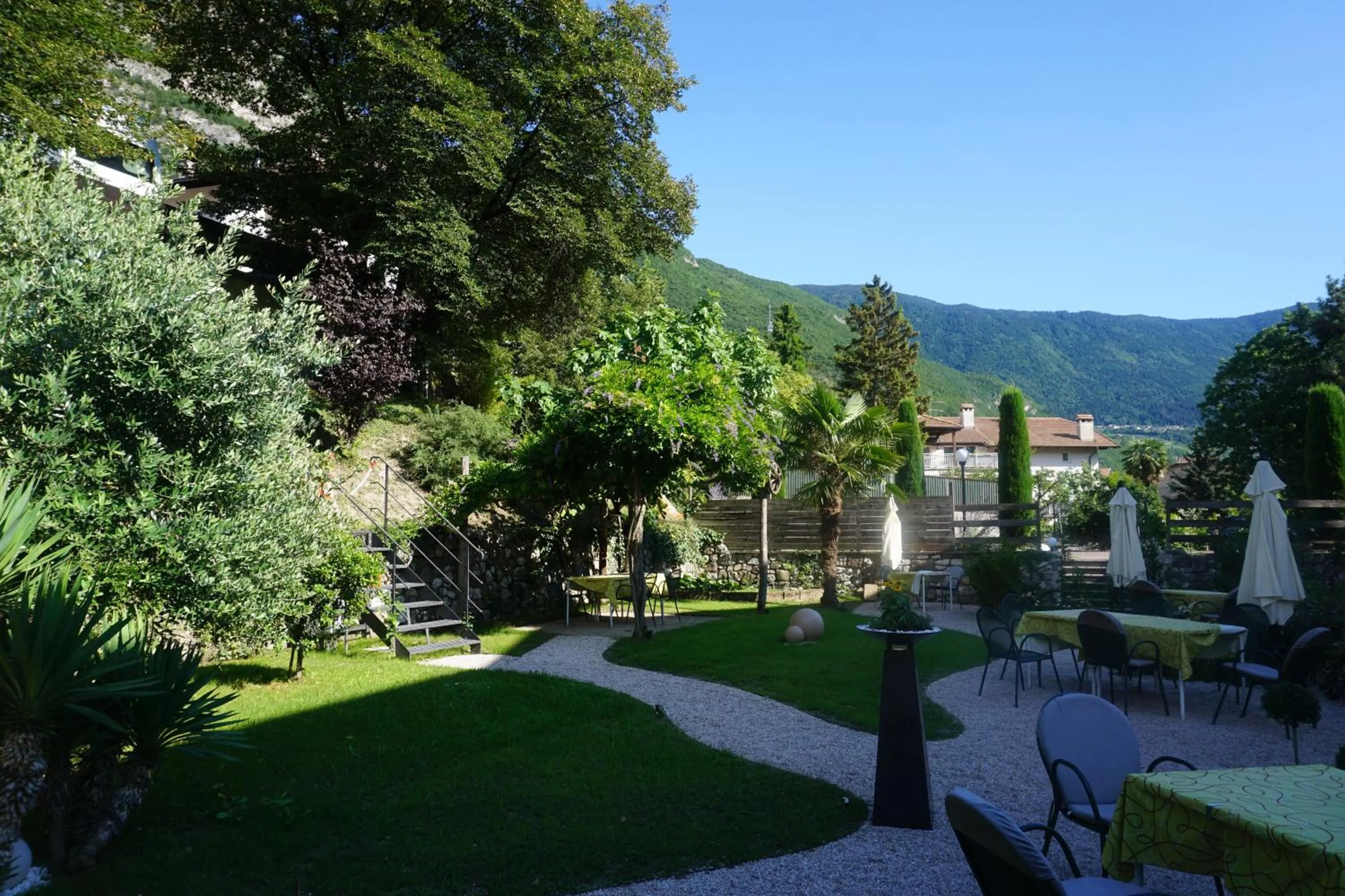 Garden in Guesthouse Dolomiten