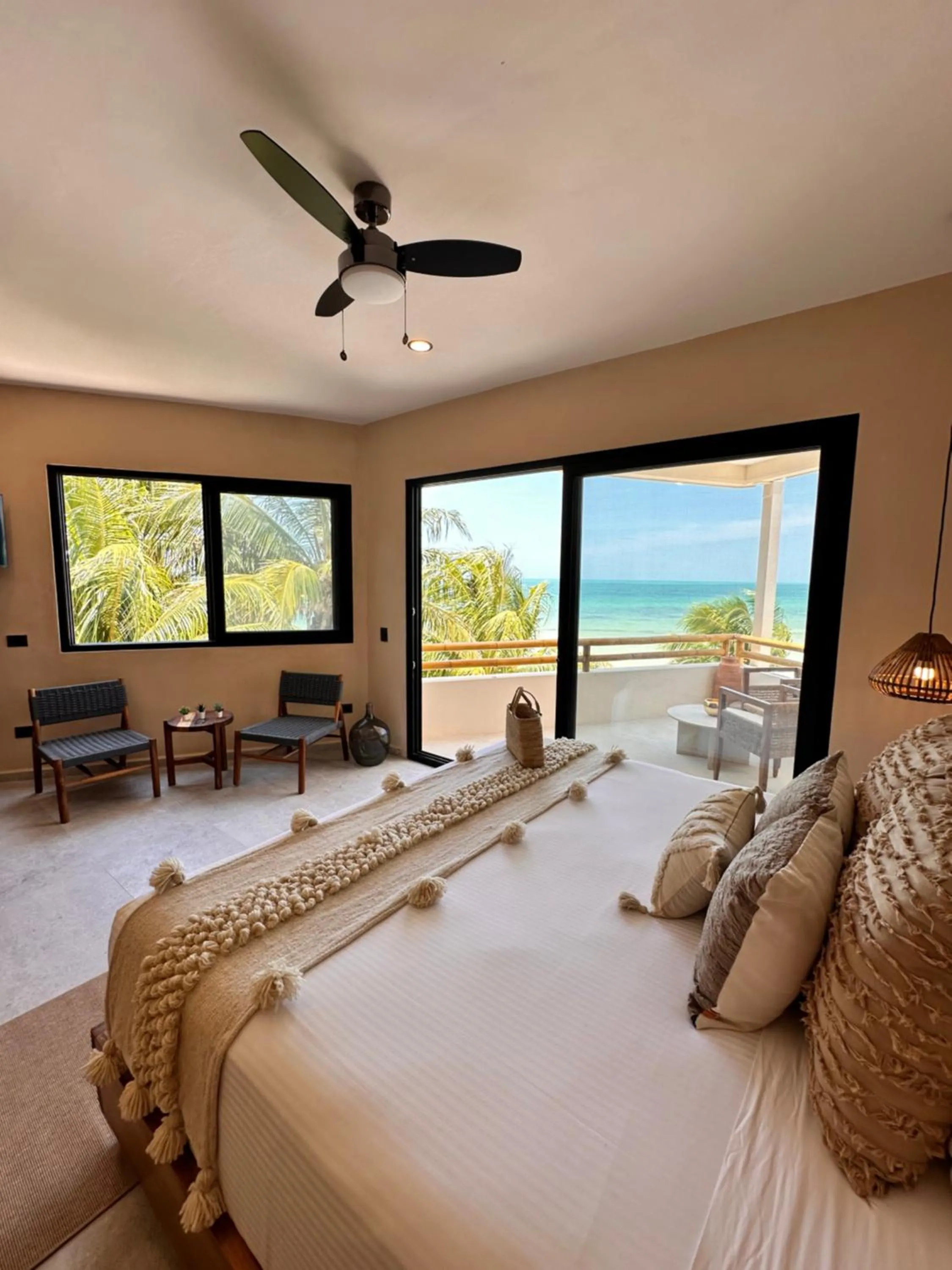 Bed in Ana y Jose Holbox Hotel & Beach Club