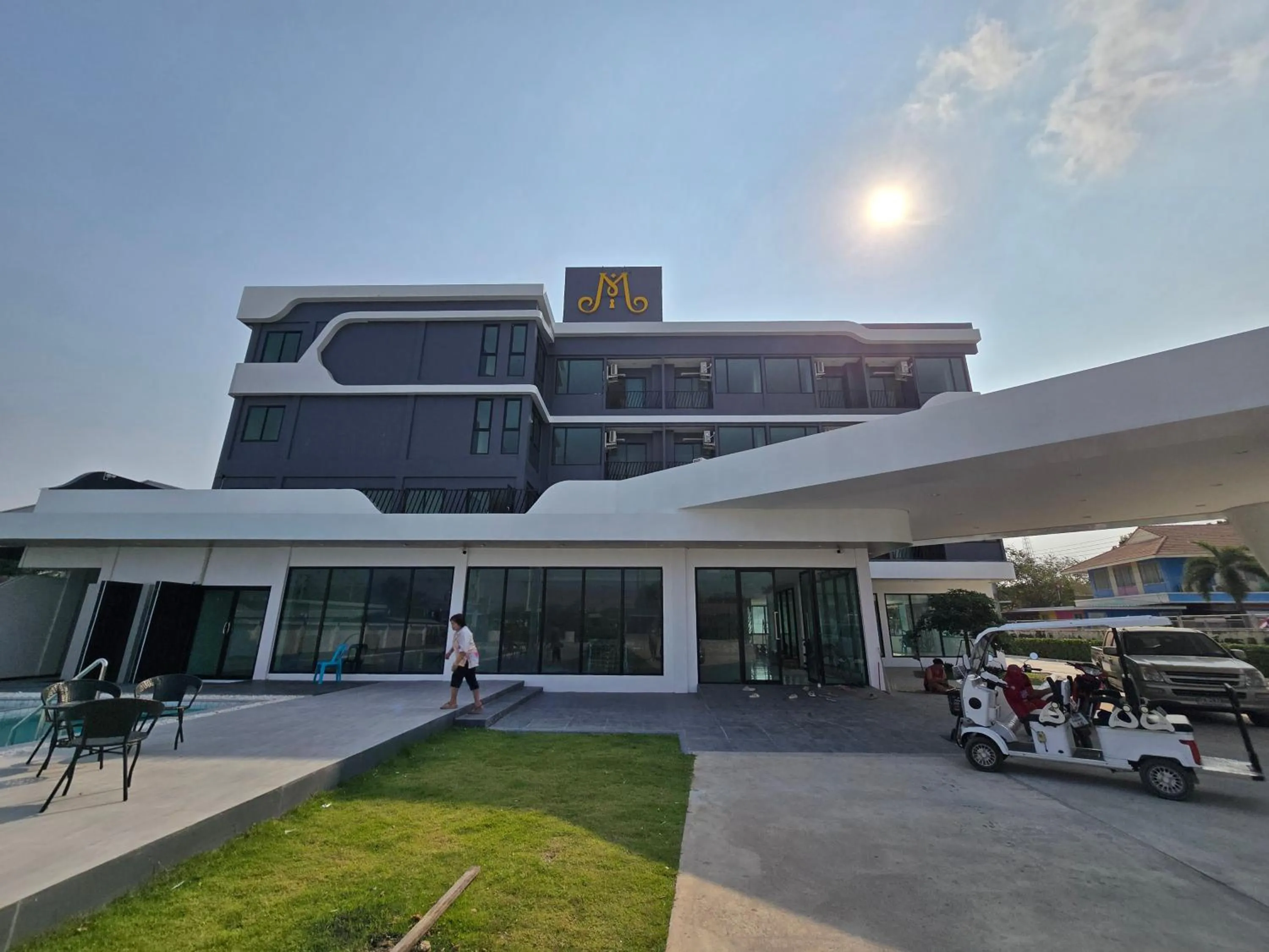 Property building in Manee Mantra Hotel, Kanchanaburi