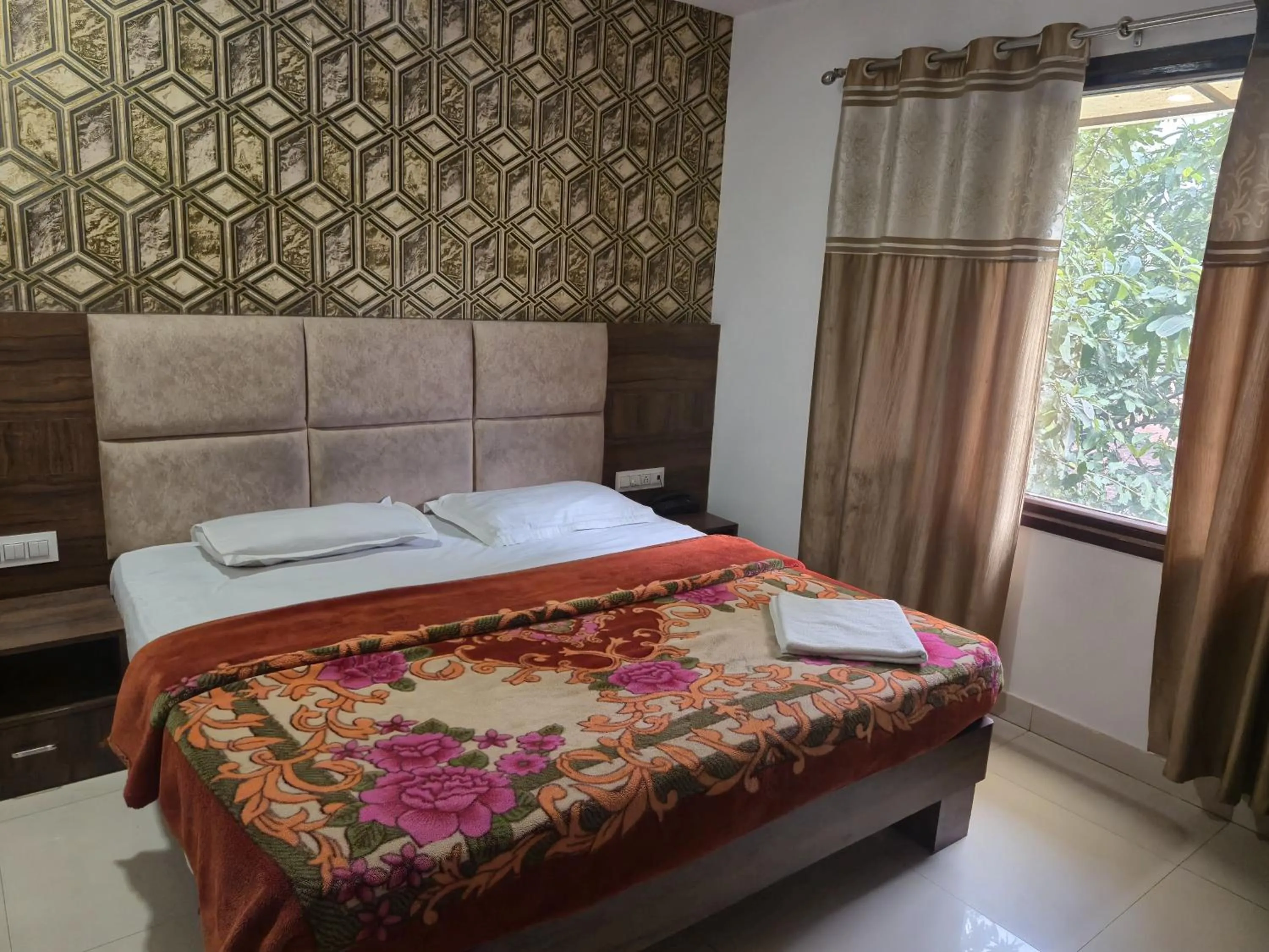 Bedroom, Bed in JK Residency