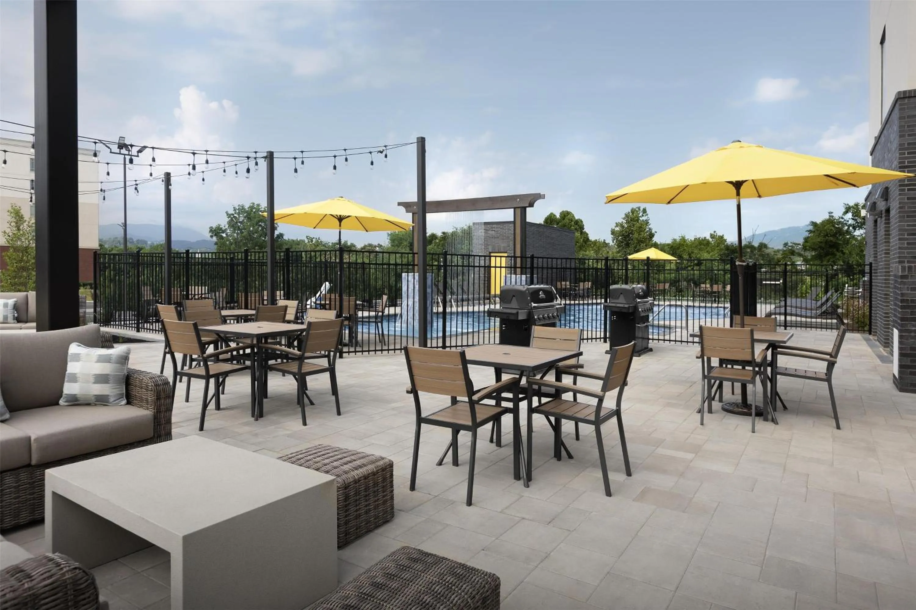 Patio in Home2 Suites By Hilton Sevierville
