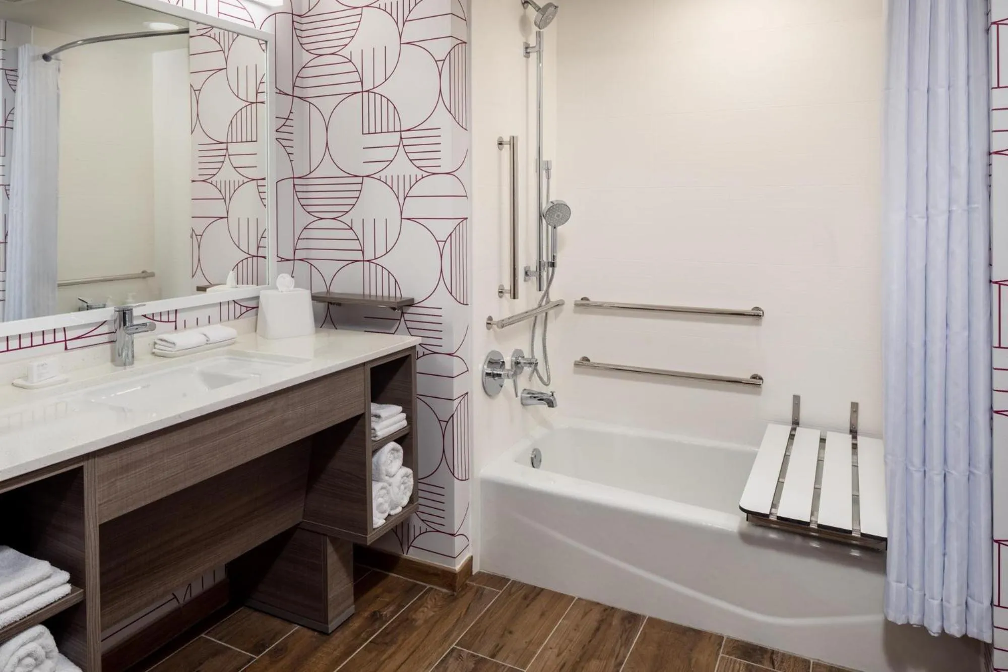 Shower in Home2 Suites By Hilton Clearwater St. Petersburg Ulmerton Rd